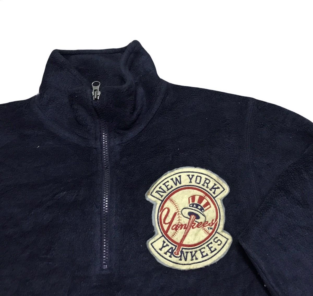 MLB Yankees fleece half zipper jacket Size US L / EU 52-54 / 3 - 3 Thumbnail