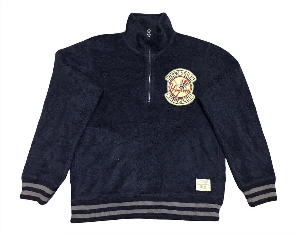 MLB Yankees fleece half zipper jacket Size US L / EU 52-54 / 3 - 4 Thumbnail