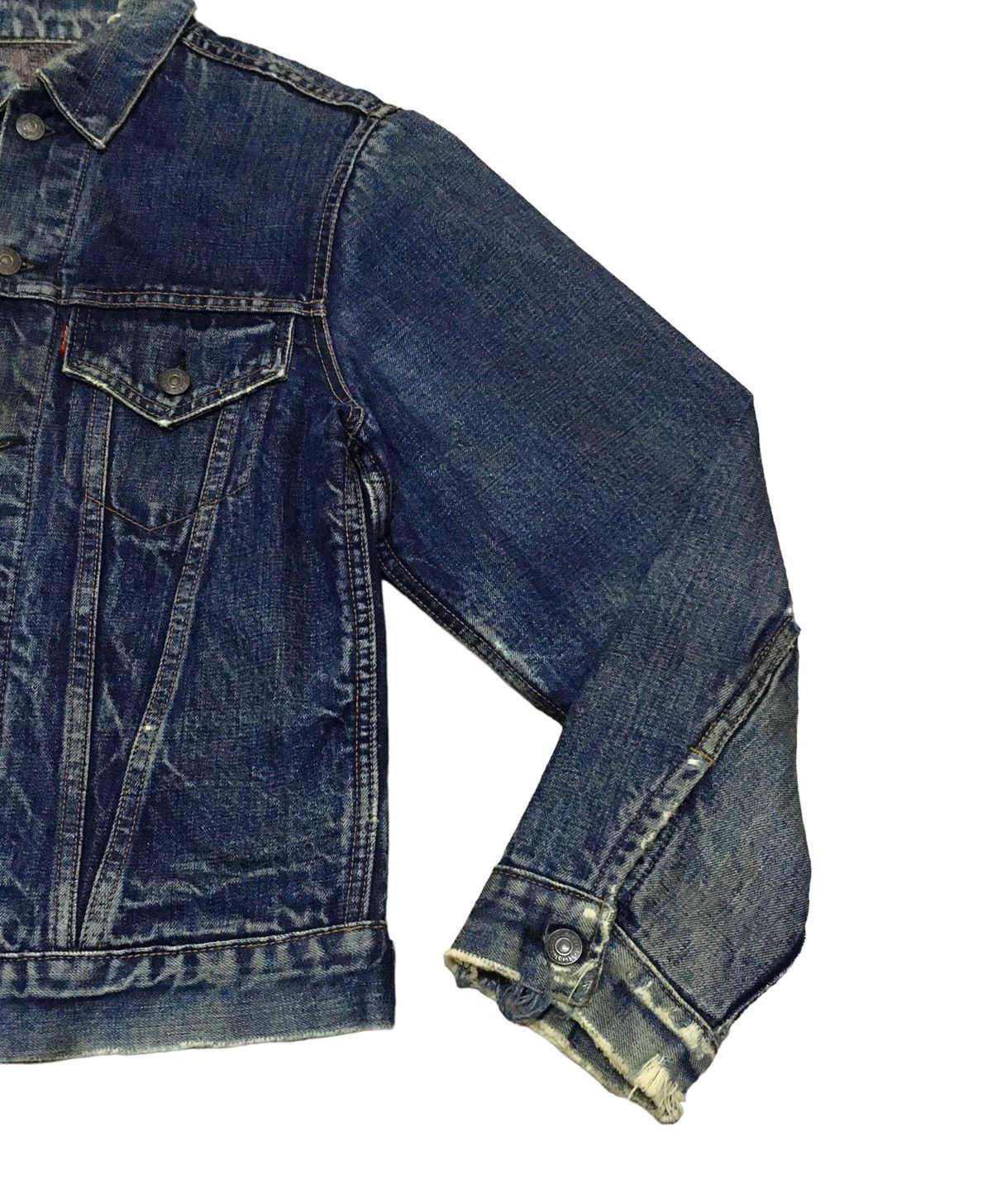 Vintage Levis 70505 Distressed Big E Blanket Trucker 1960s