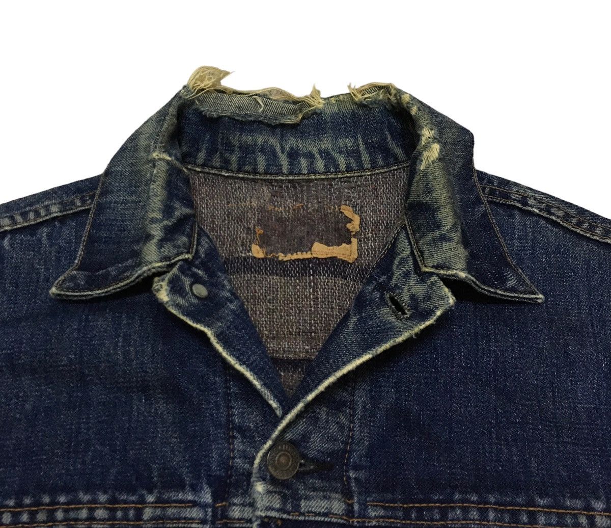 Vintage Levis 70505 Distressed Big E Blanket Trucker 1960s