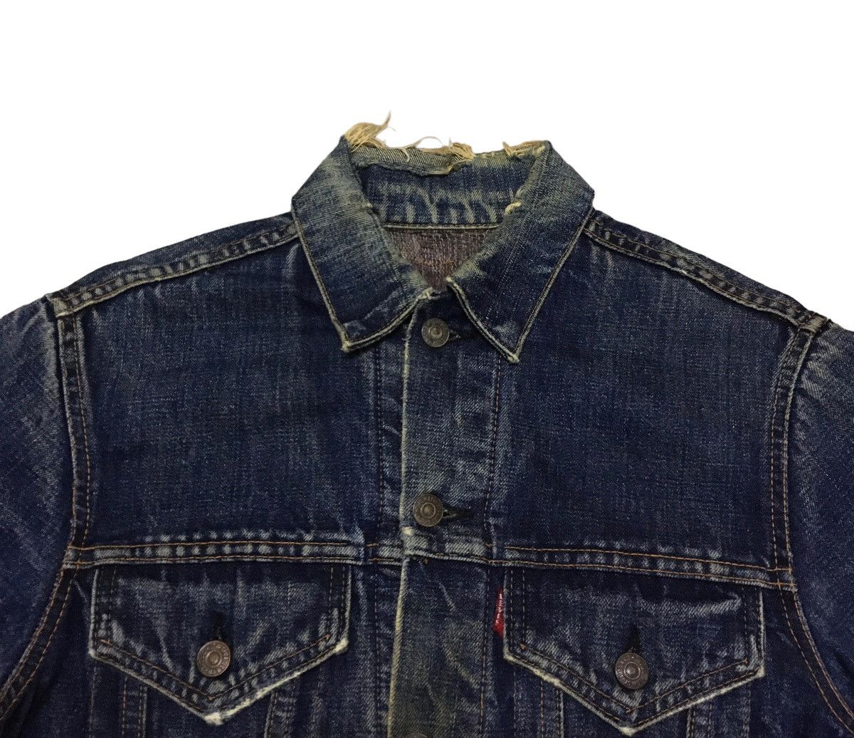 Vintage Levis 70505 Distressed Big E Blanket Trucker 1960s