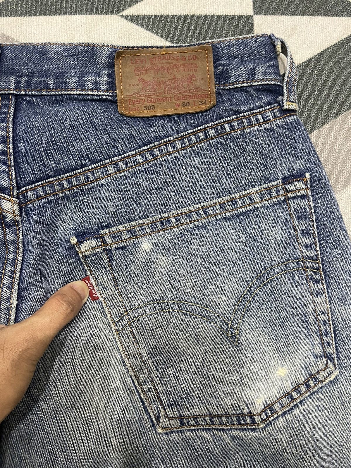 Kapital Very Rare‼️Vintage Levis Custom Sashiko Boro Jeans Size US 30 / EU 46 - 9 Thumbnail