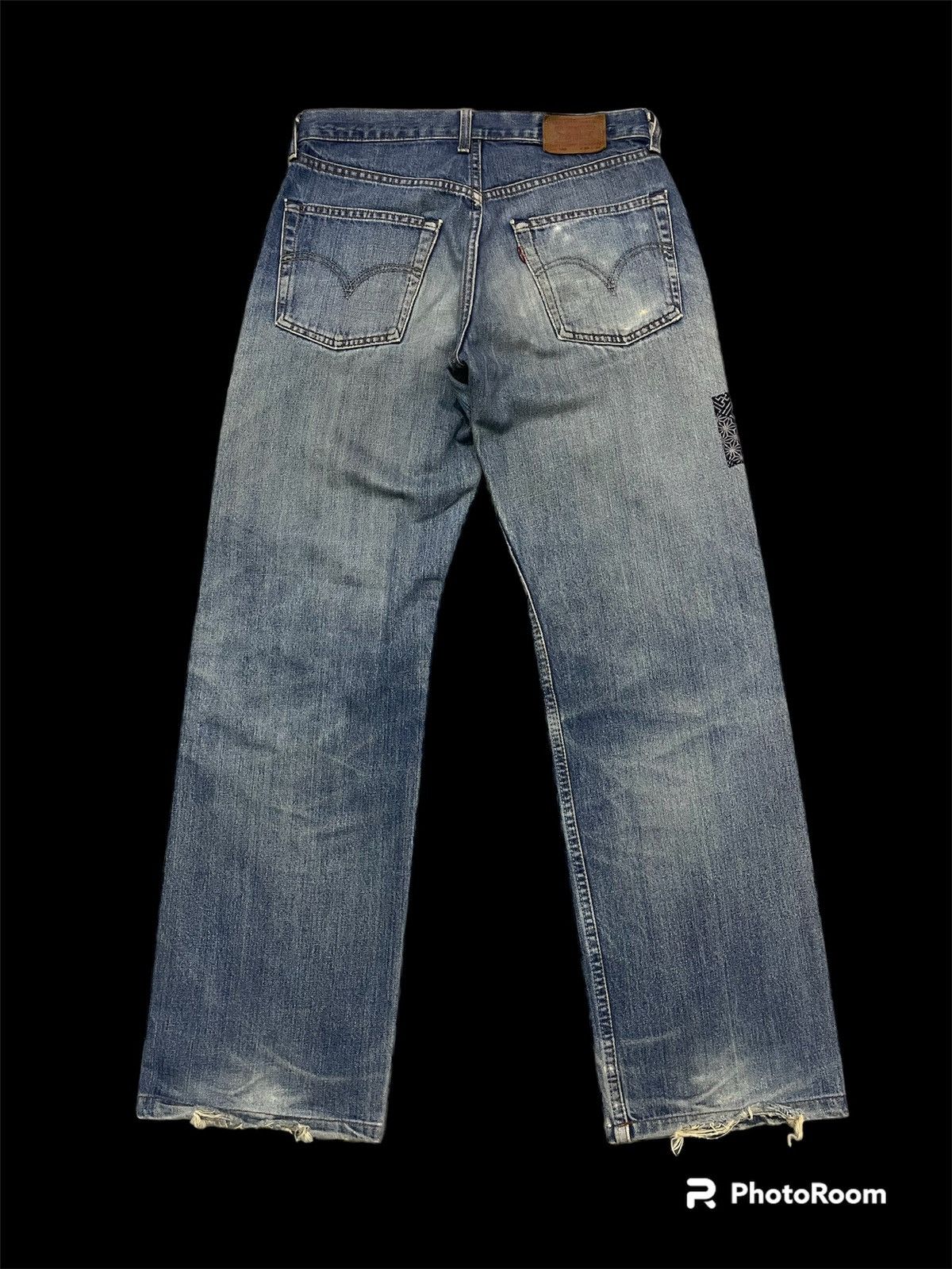 Kapital Very Rare‼️Vintage Levis Custom Sashiko Boro Jeans Size US 30 / EU 46 - 2 Thumbnail
