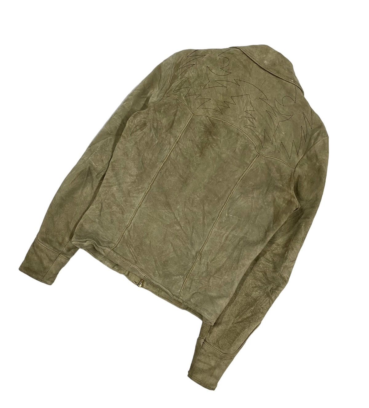 Vintage Vtg🔥Leather Suede Patterned American Style Cowboy Jacket Size US M / EU 48-50 / 2 - 15 Thumbnail