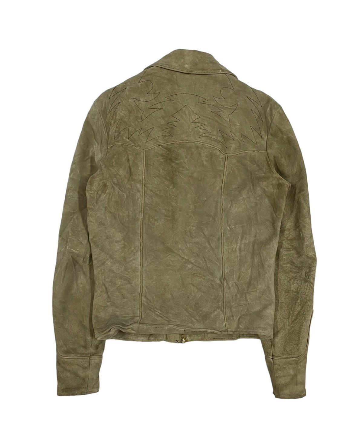 Vintage Vtg🔥Leather Suede Patterned American Style Cowboy Jacket Size US M / EU 48-50 / 2 - 2 Thumbnail
