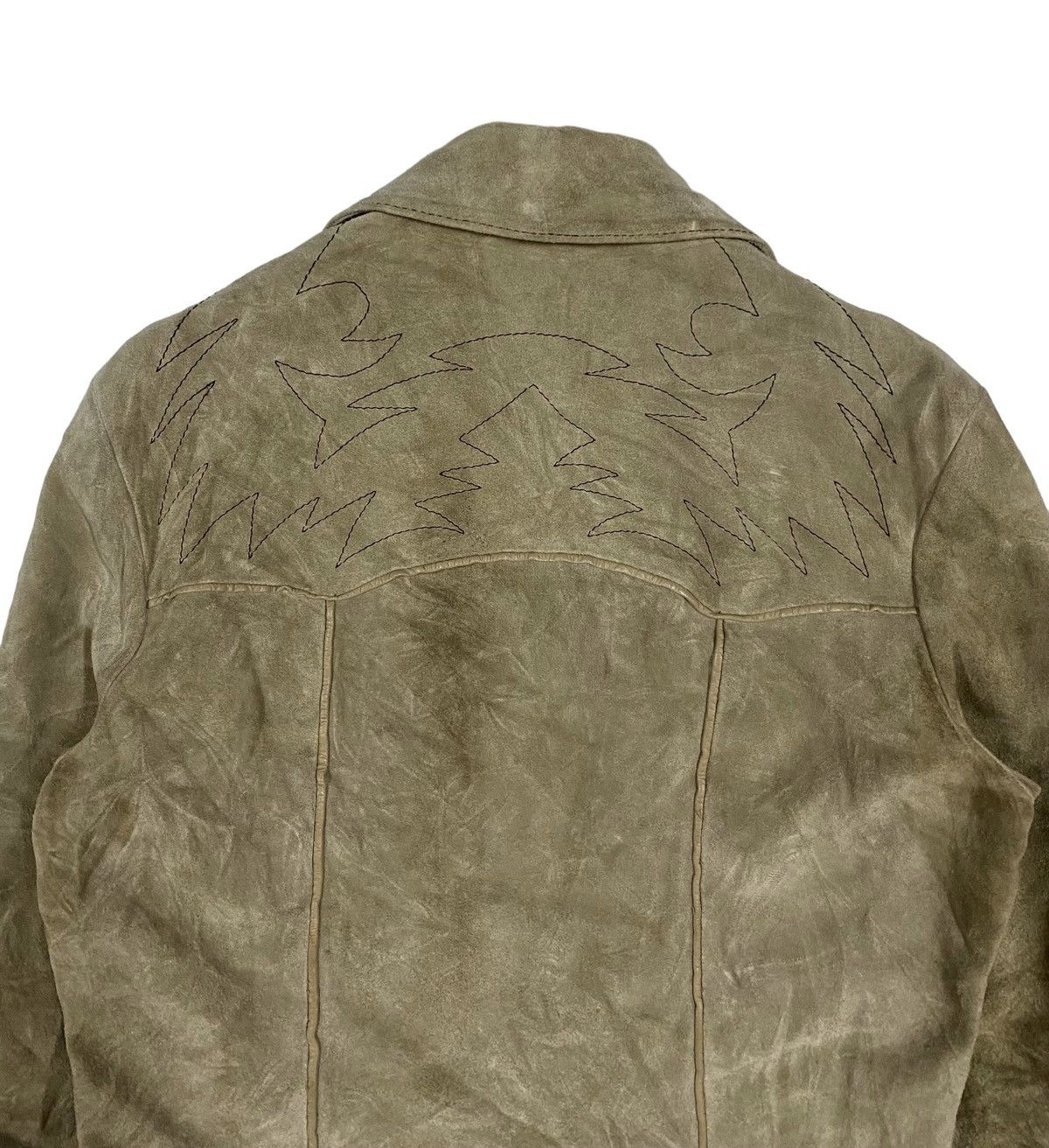 Vintage Vtg🔥Leather Suede Patterned American Style Cowboy Jacket Size US M / EU 48-50 / 2 - 12 Thumbnail
