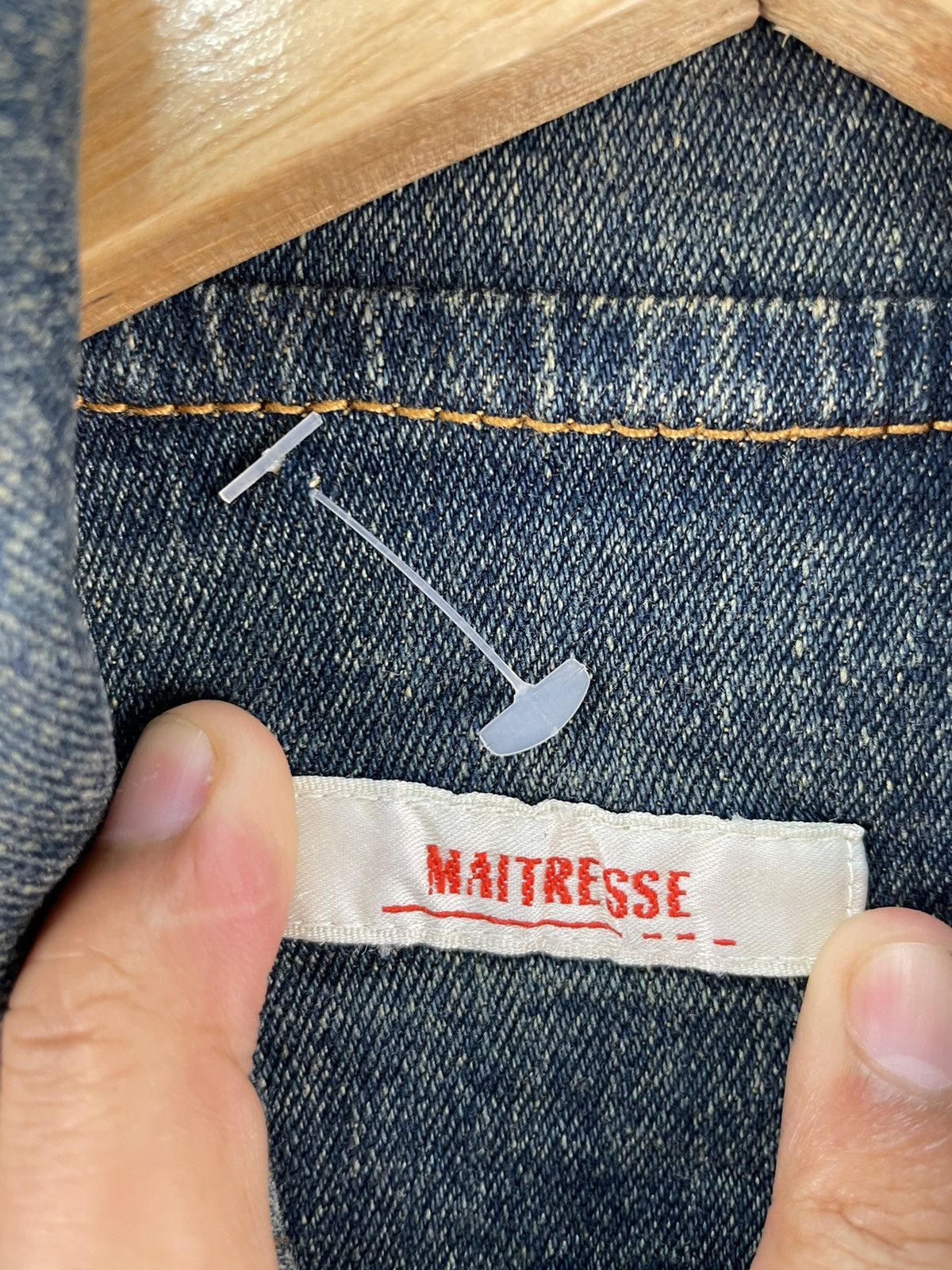 If Six Was Nine Vintage Maitresse Denim Jacket Punk Coat Size M / US 6-8 / IT 42-44 - 8 Thumbnail