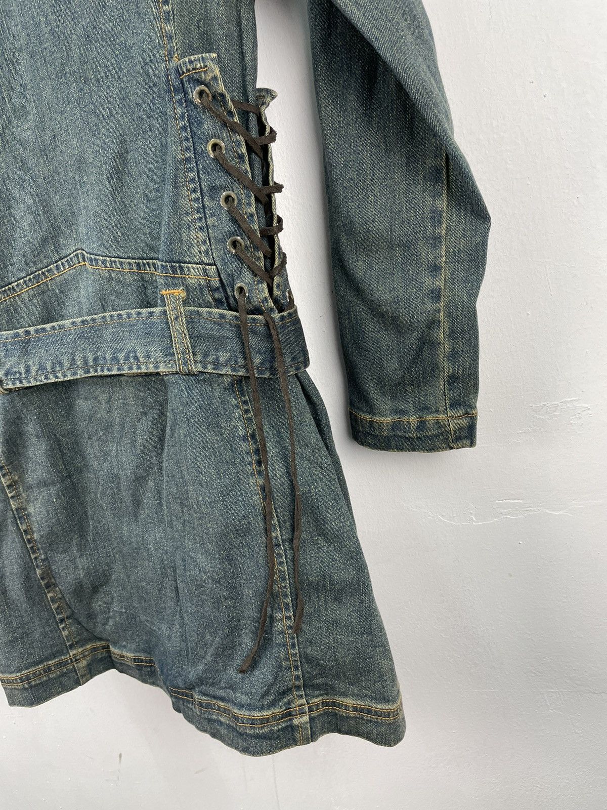 If Six Was Nine Vintage Maitresse Denim Jacket Punk Coat Size M / US 6-8 / IT 42-44 - 7 Thumbnail