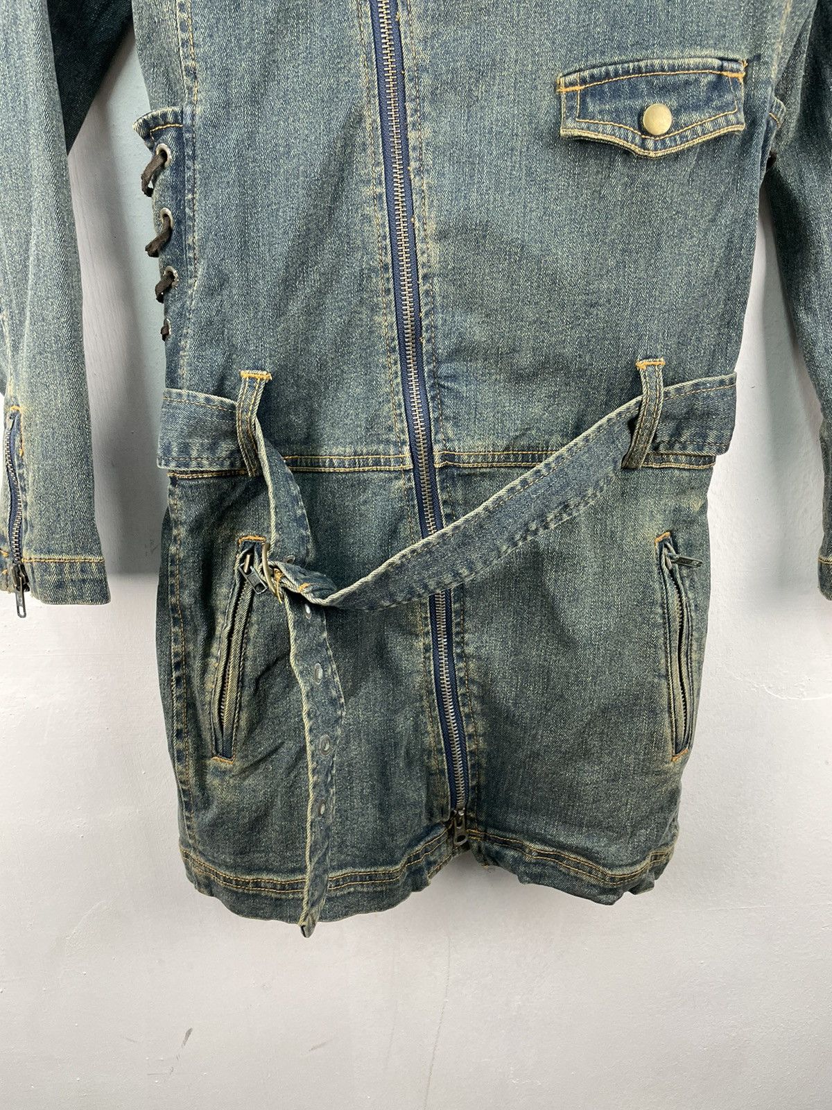 If Six Was Nine Vintage Maitresse Denim Jacket Punk Coat Size M / US 6-8 / IT 42-44 - 3 Thumbnail