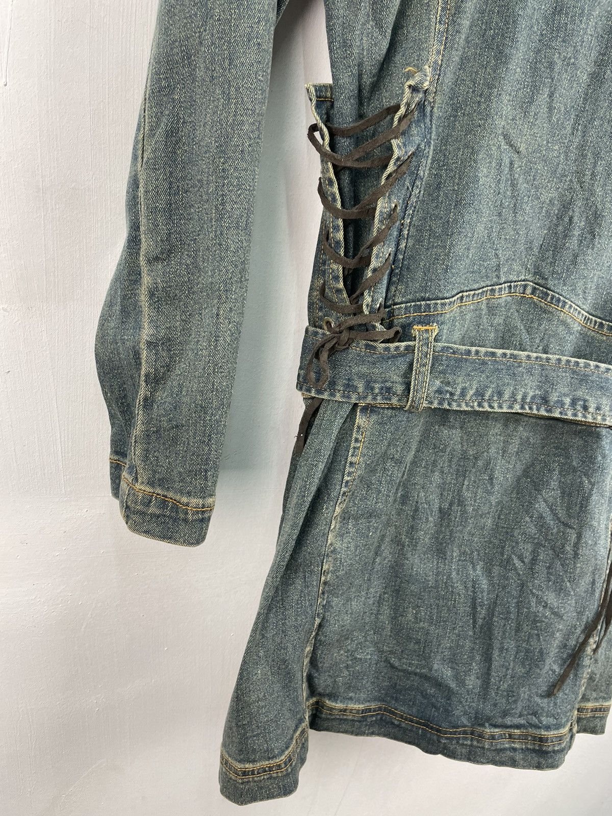 If Six Was Nine Vintage Maitresse Denim Jacket Punk Coat Size M / US 6-8 / IT 42-44 - 6 Thumbnail