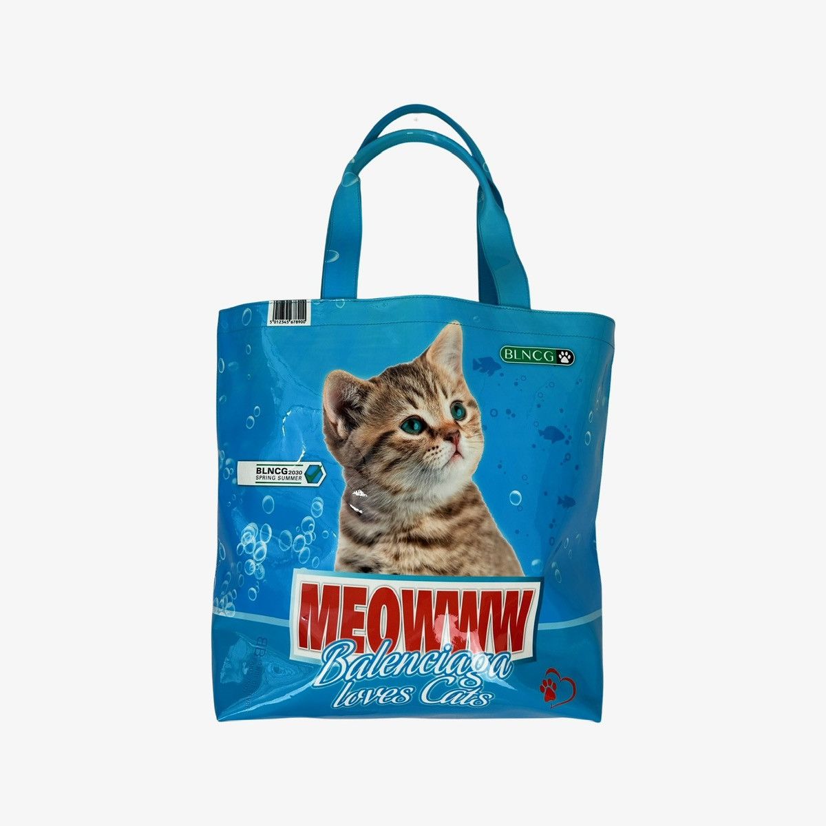 image of Balenciaga Meowww Cat Bag in Blue, Women's