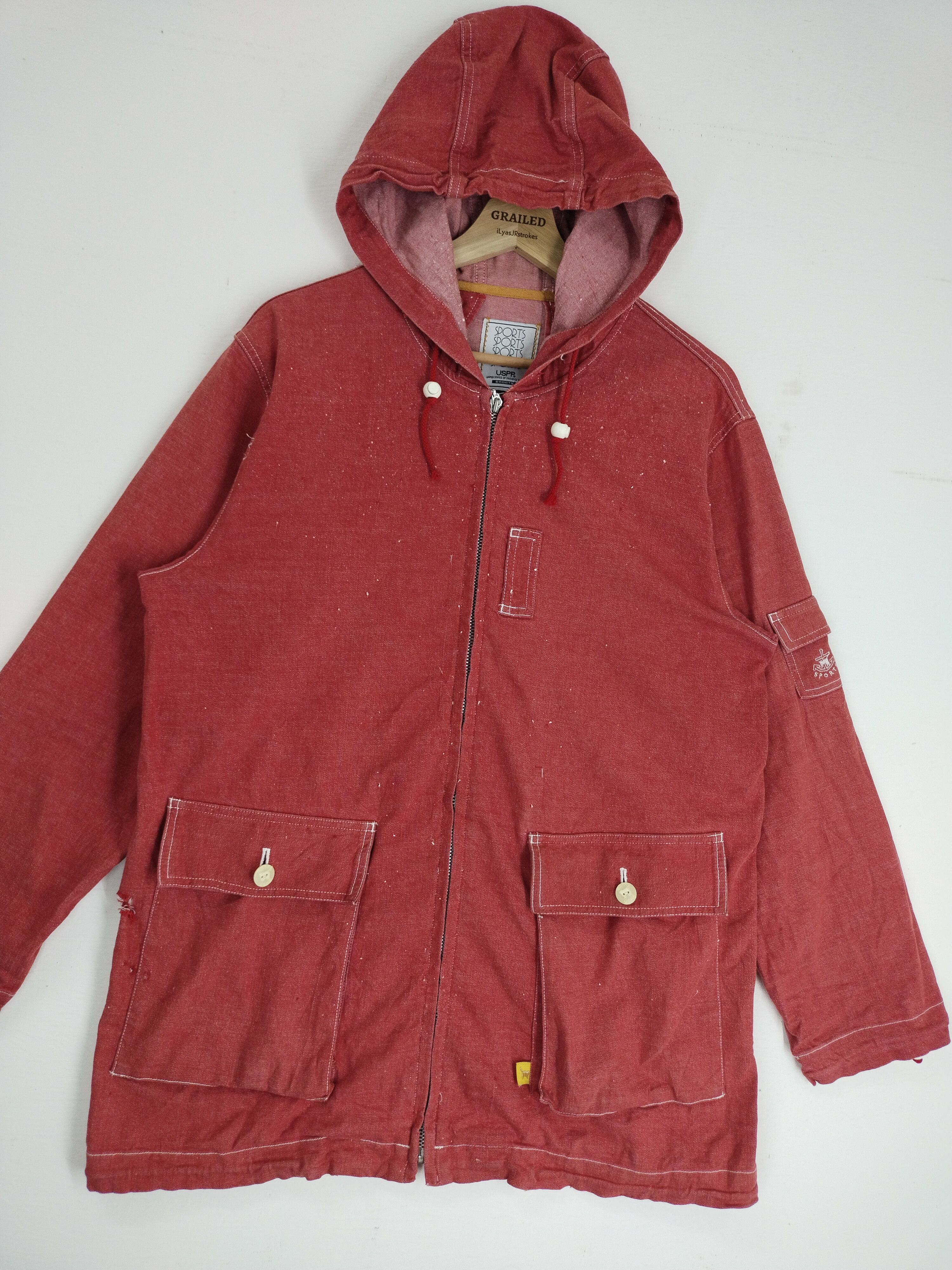 image of Vintage 80's Uspp Sport Product Hoodie Jacket, Men's (Size Medium)