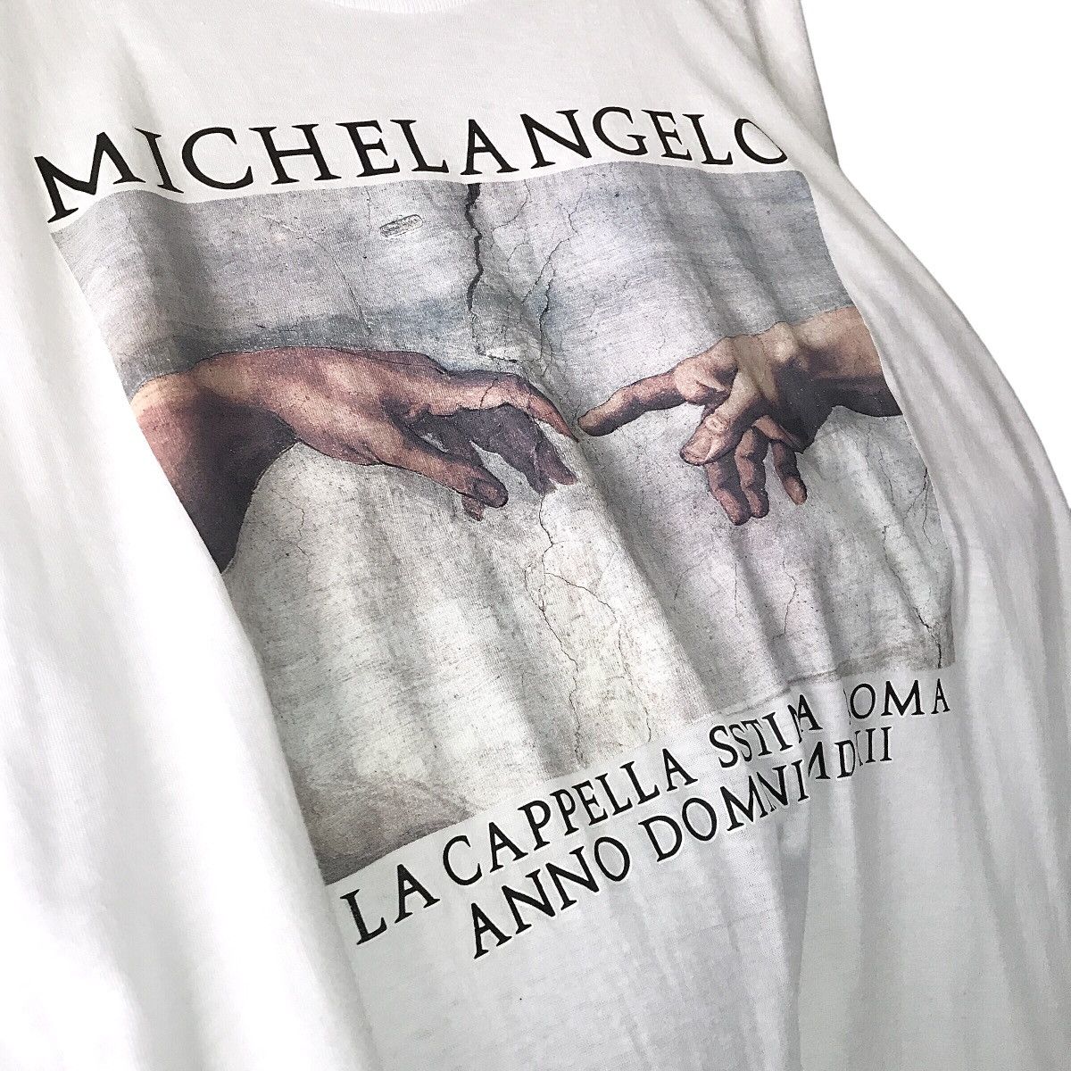 Other Michelangelo Vintage Renaissance Art Creation Of Adam Tee Size US XXL / EU 58 / 5 - 4 Thumbnail
