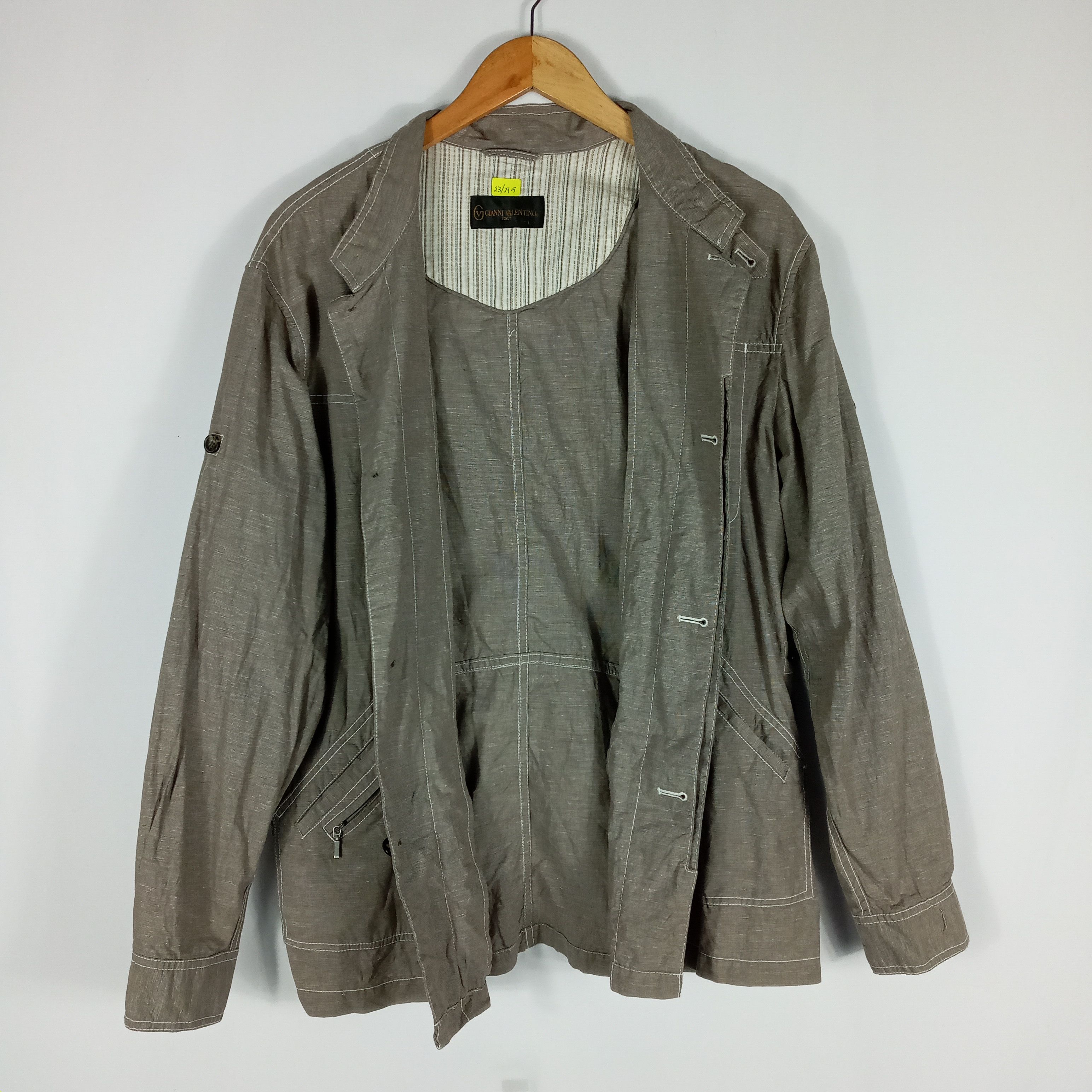 Designer × Vintage Gianni Valentino Button Shirt Work Wear Style Size US M / EU 48-50 / 2 - 15 Thumbnail