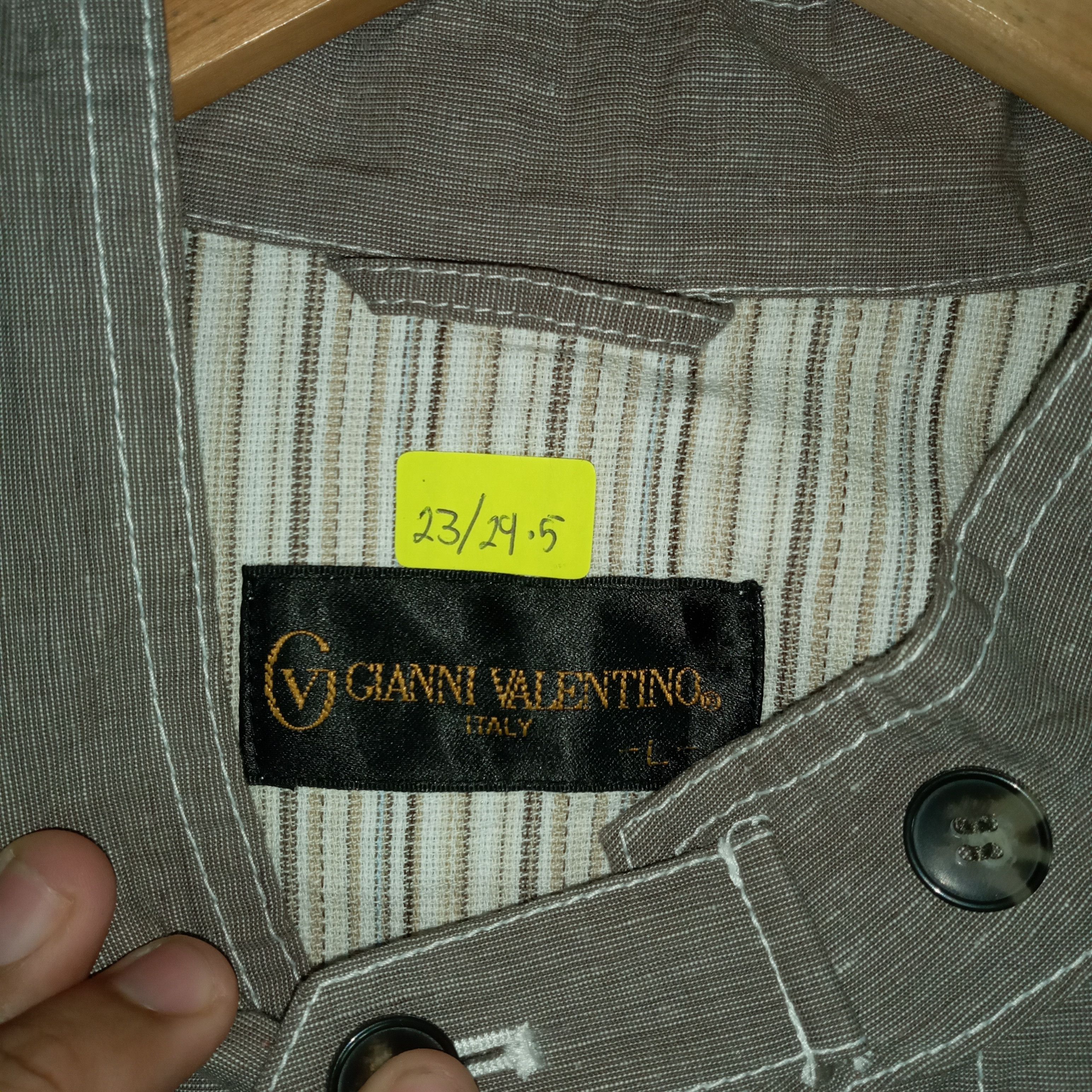 Designer × Vintage Gianni Valentino Button Shirt Work Wear Style Size US M / EU 48-50 / 2 - 17 Thumbnail