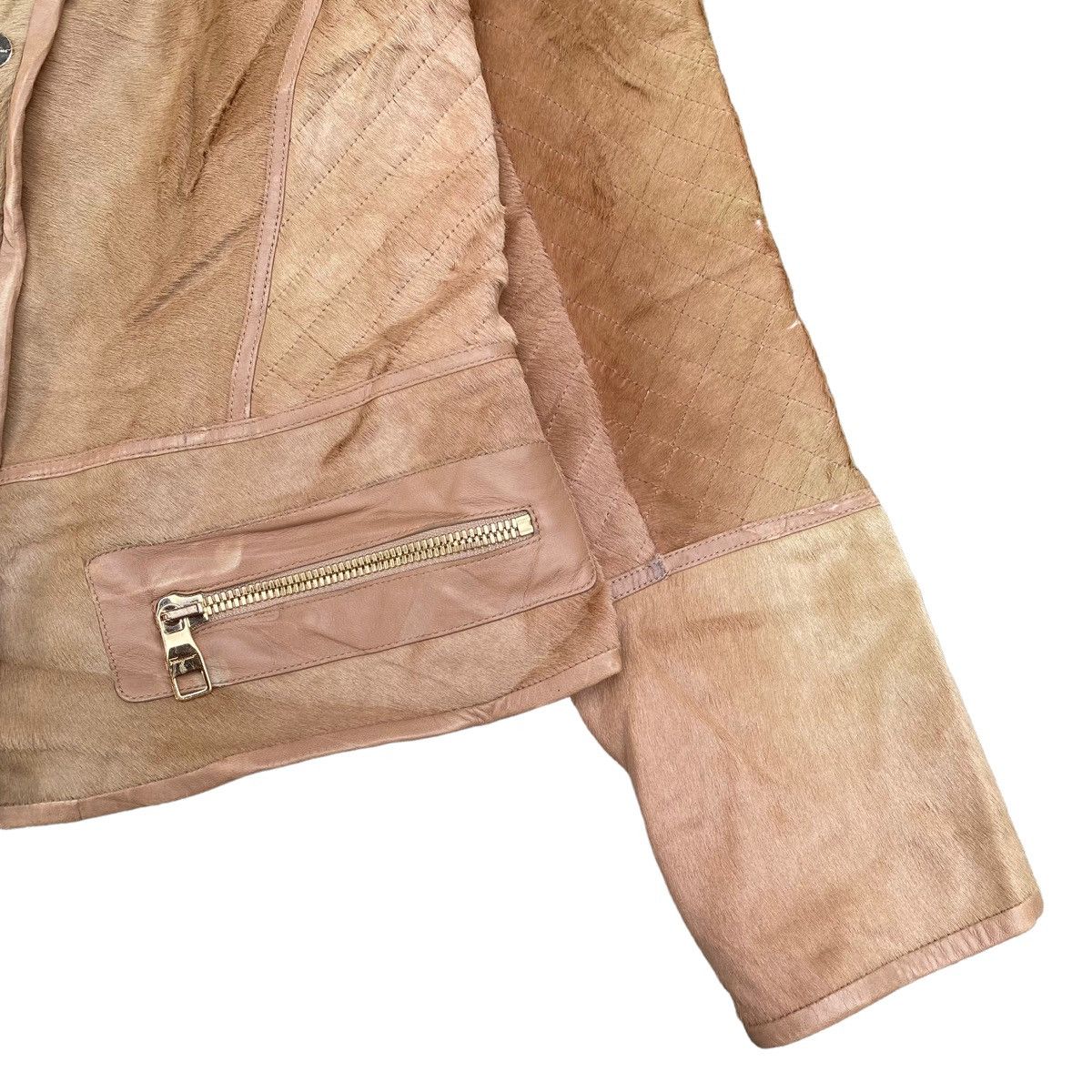 Salvatore Ferragamo Very Rare Salvatore Ferragamo Calf Skin Leather Jacket Size M / US 6-8 / IT 42-44 - 9 Thumbnail