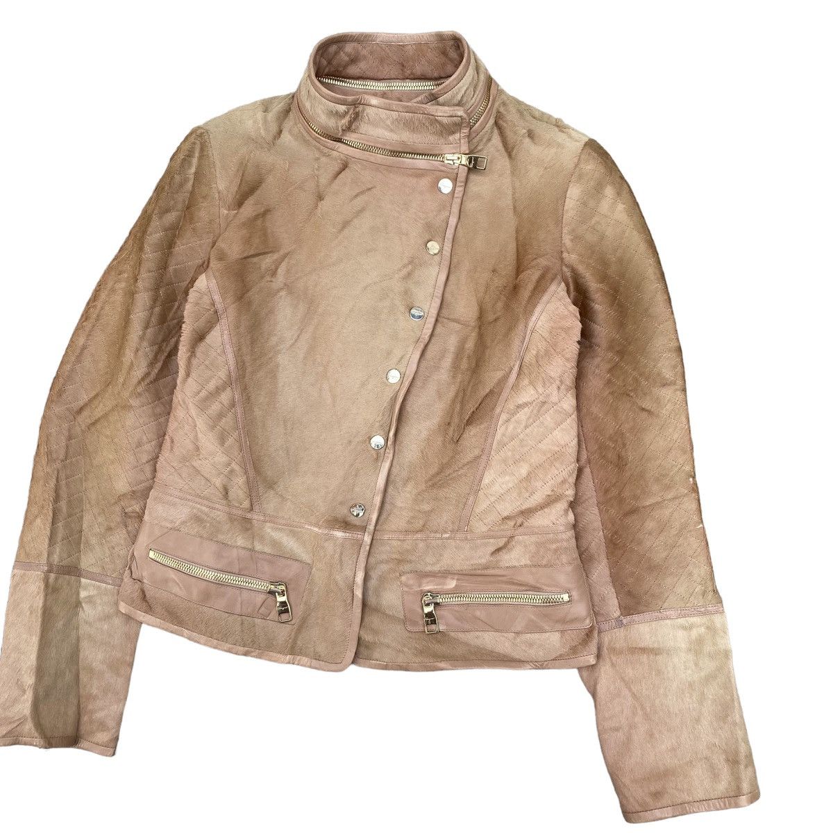 Salvatore Ferragamo Very Rare Salvatore Ferragamo Calf Skin Leather Jacket Size M / US 6-8 / IT 42-44 - 2 Thumbnail
