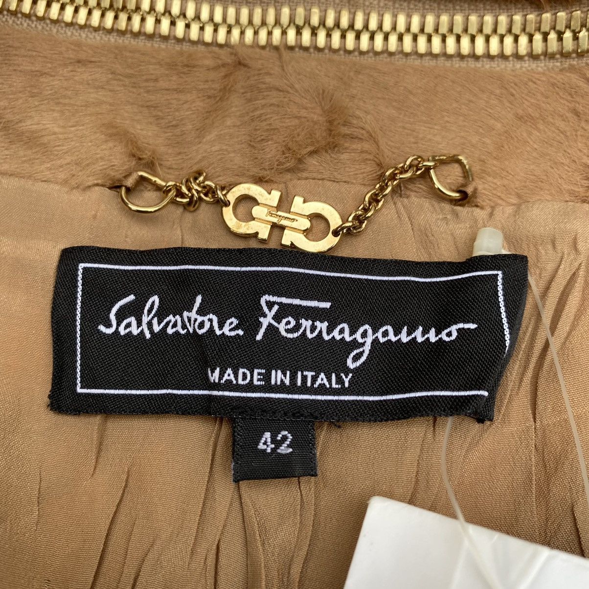 Salvatore Ferragamo Very Rare Salvatore Ferragamo Calf Skin Leather Jacket Size M / US 6-8 / IT 42-44 - 13 Thumbnail
