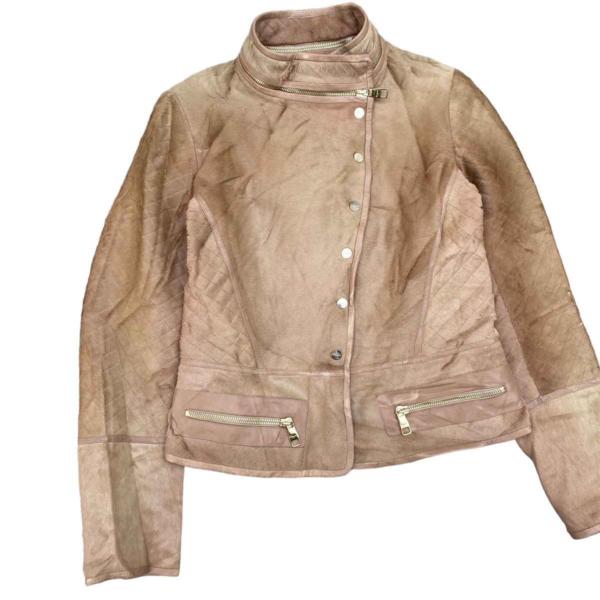 Salvatore Ferragamo Very Rare Salvatore Ferragamo Calf Skin Leather Jacket Size M / US 6-8 / IT 42-44 - 3 Thumbnail