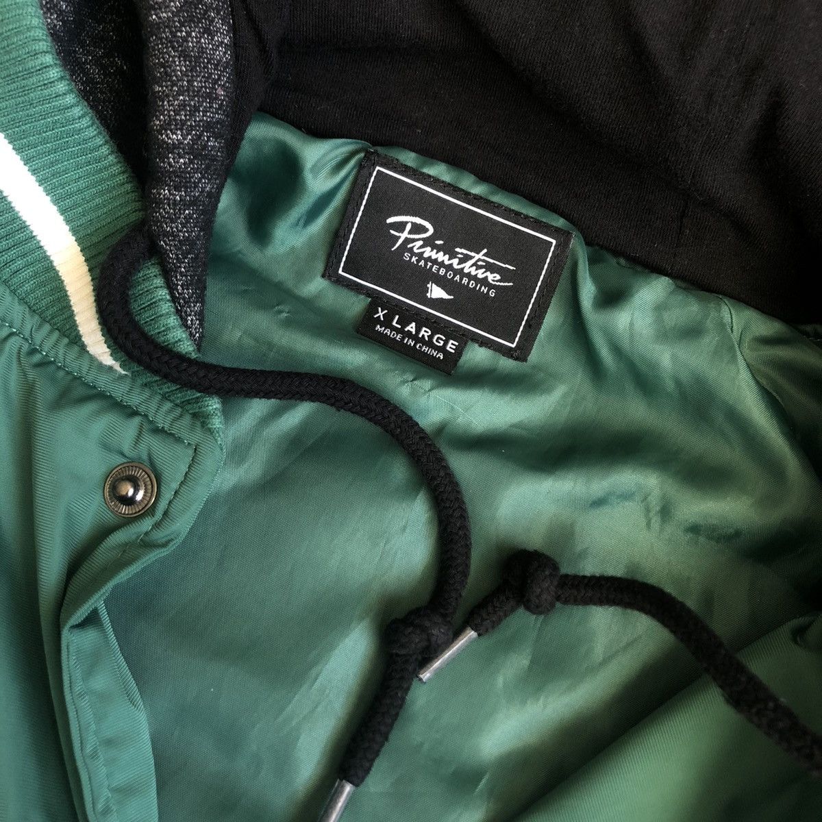 Primitive Vintage Primitive Skateboards Two-Fer Green Varsity Jacket Size US XL / EU 56 / 4 - 5 Thumbnail