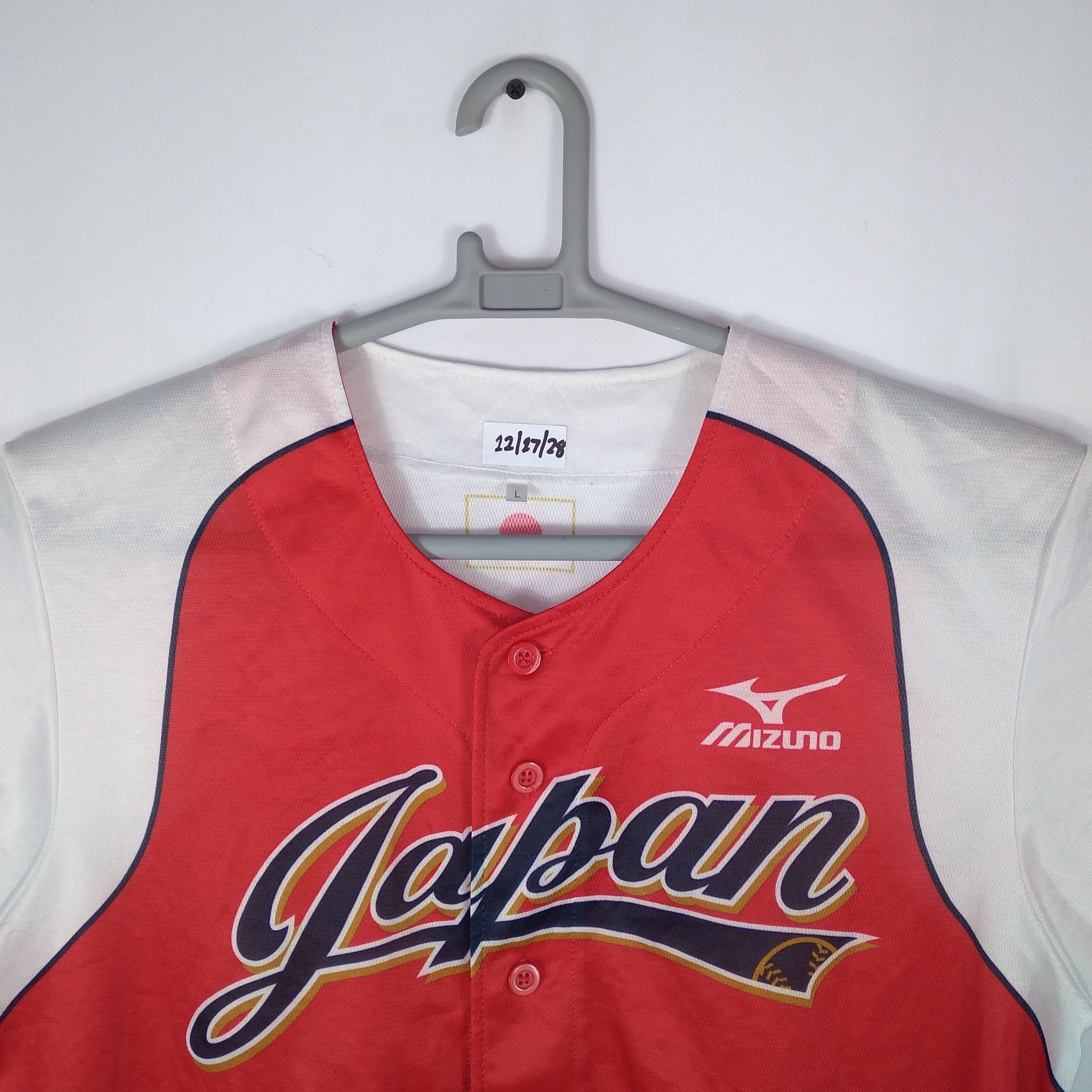Japanese Brand × Mizuno × Vintage Vintage Mizuno Japan Baseball Full Buttons Jersey Size US L / EU 52-54 / 3 - 2 Thumbnail