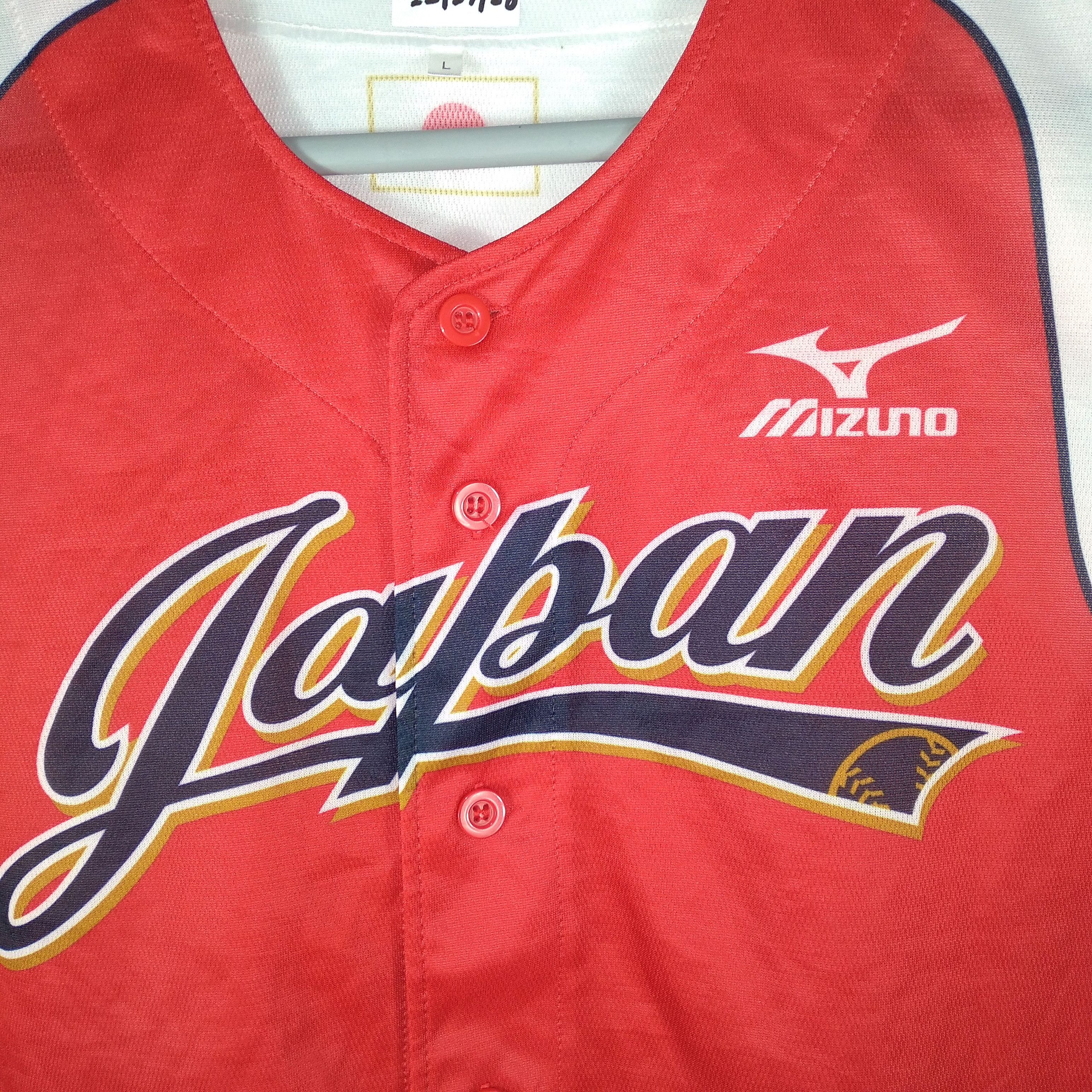 Japanese Brand × Mizuno × Vintage Vintage Mizuno Japan Baseball Full Buttons Jersey Size US L / EU 52-54 / 3 - 3 Thumbnail