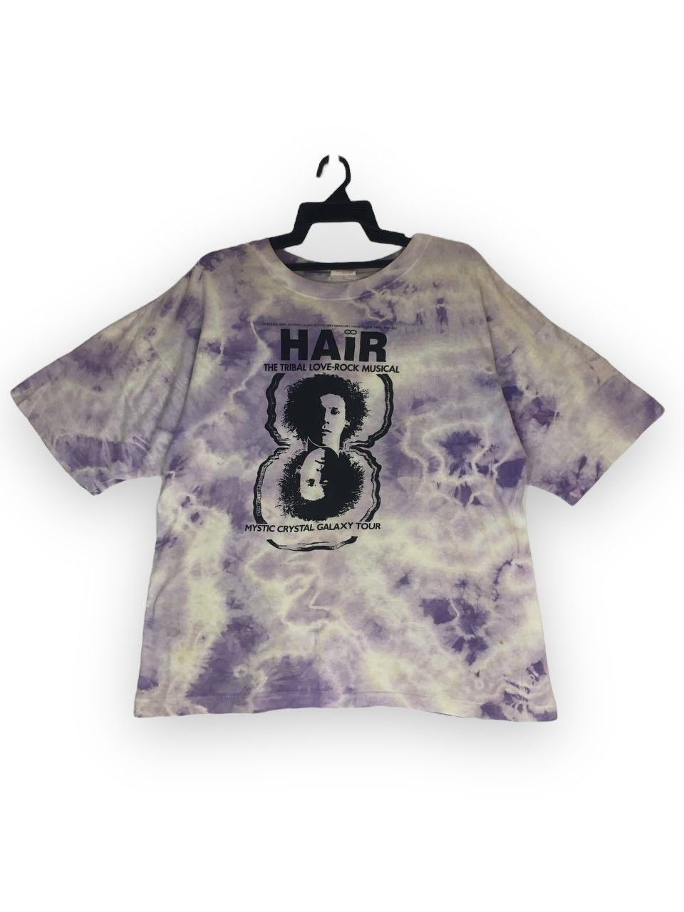 image of Band Tees x Movie Vintage Hair The Tribal Love Rock Musical in Tie Dye, Men's (Size XL)