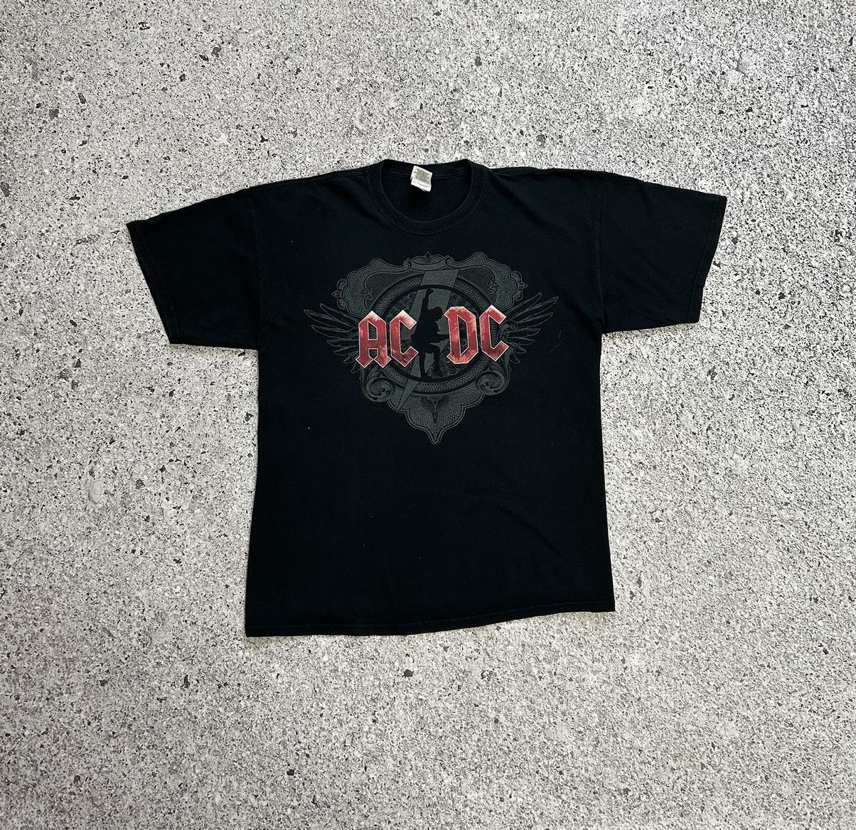AC/DC × Band Tees Vintage AC/DC European Tour “Black Ice” 2009 2010 T-shirt Size US XL / EU 56 / 4 - 1 Thumbnail