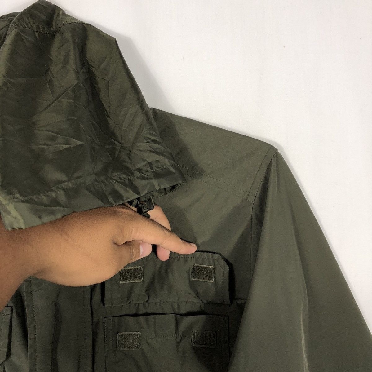 Japanese Brand × Uniqlo × Vintage Japanese Brand Uniqlo Four Pockets Military Hoodie Jacket Size US M / EU 48-50 / 2 - 9 Thumbnail