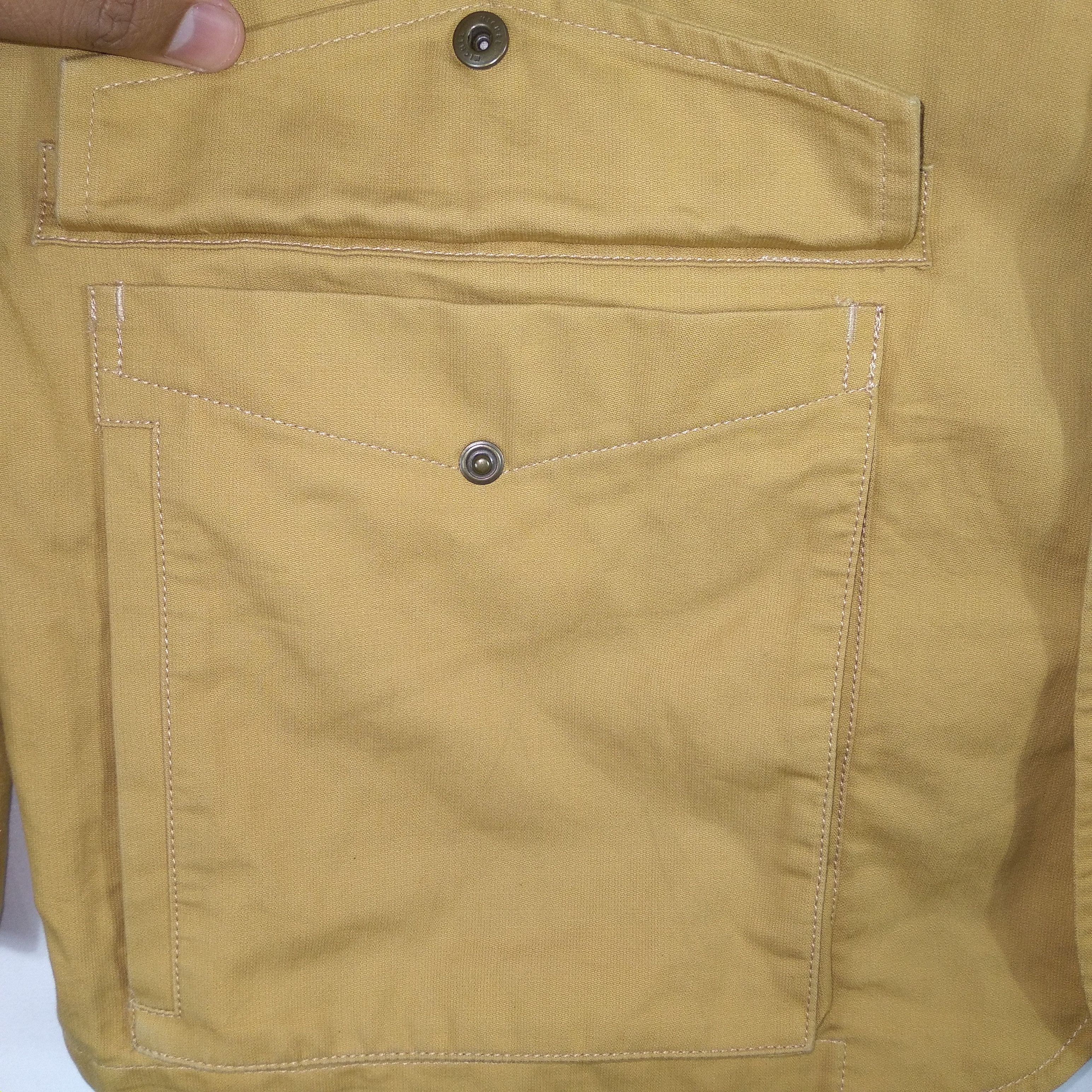Designer × Eddie Bauer × Vintage Eddie Bauer Double Pocket Buttons Workwear Chore Jacket Size US M / EU 48-50 / 2 - 8 Thumbnail