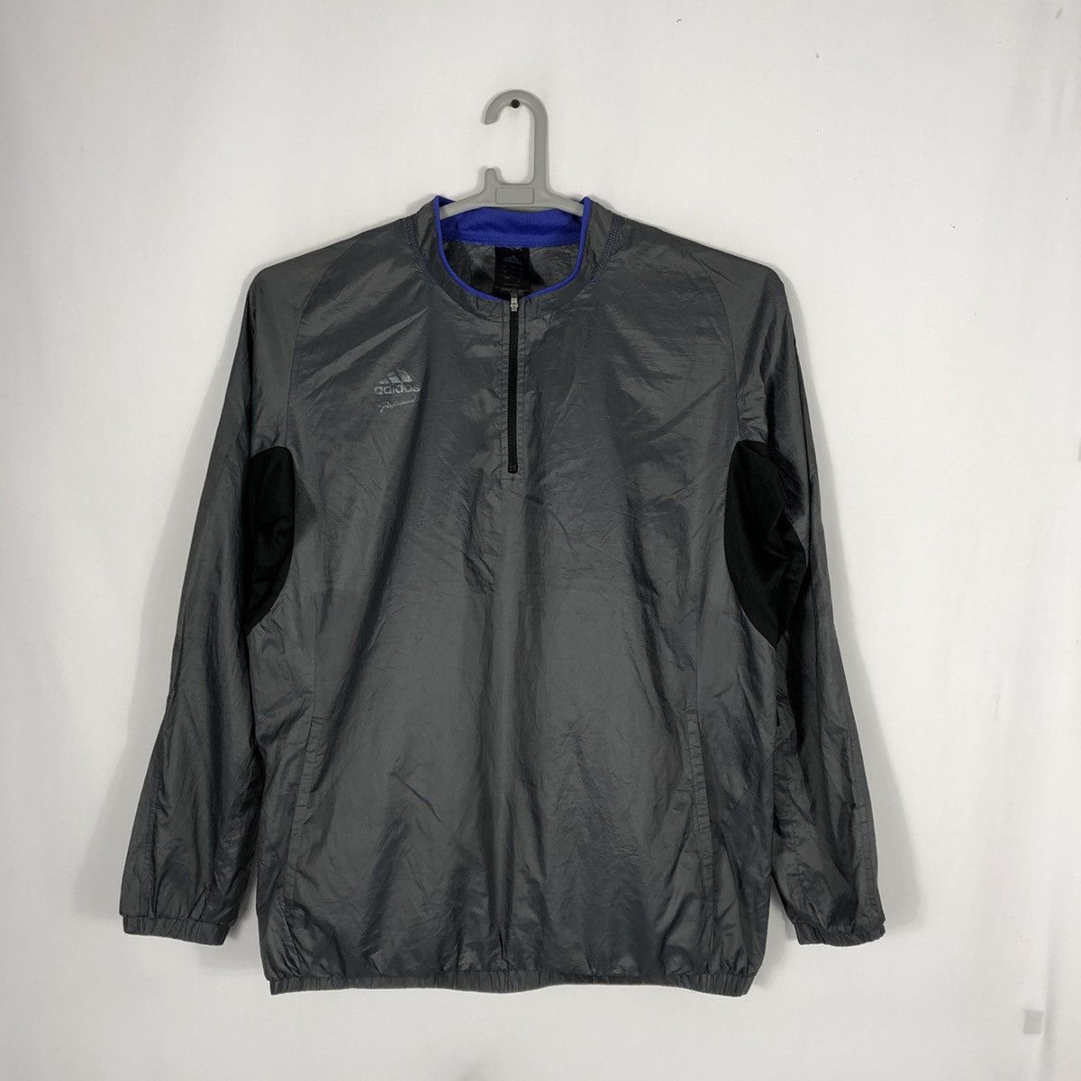 Adidas × Vintage Adidas Half Zipper Training Coach Windbreaker Jersey Size US L / EU 52-54 / 3 - 3 Thumbnail