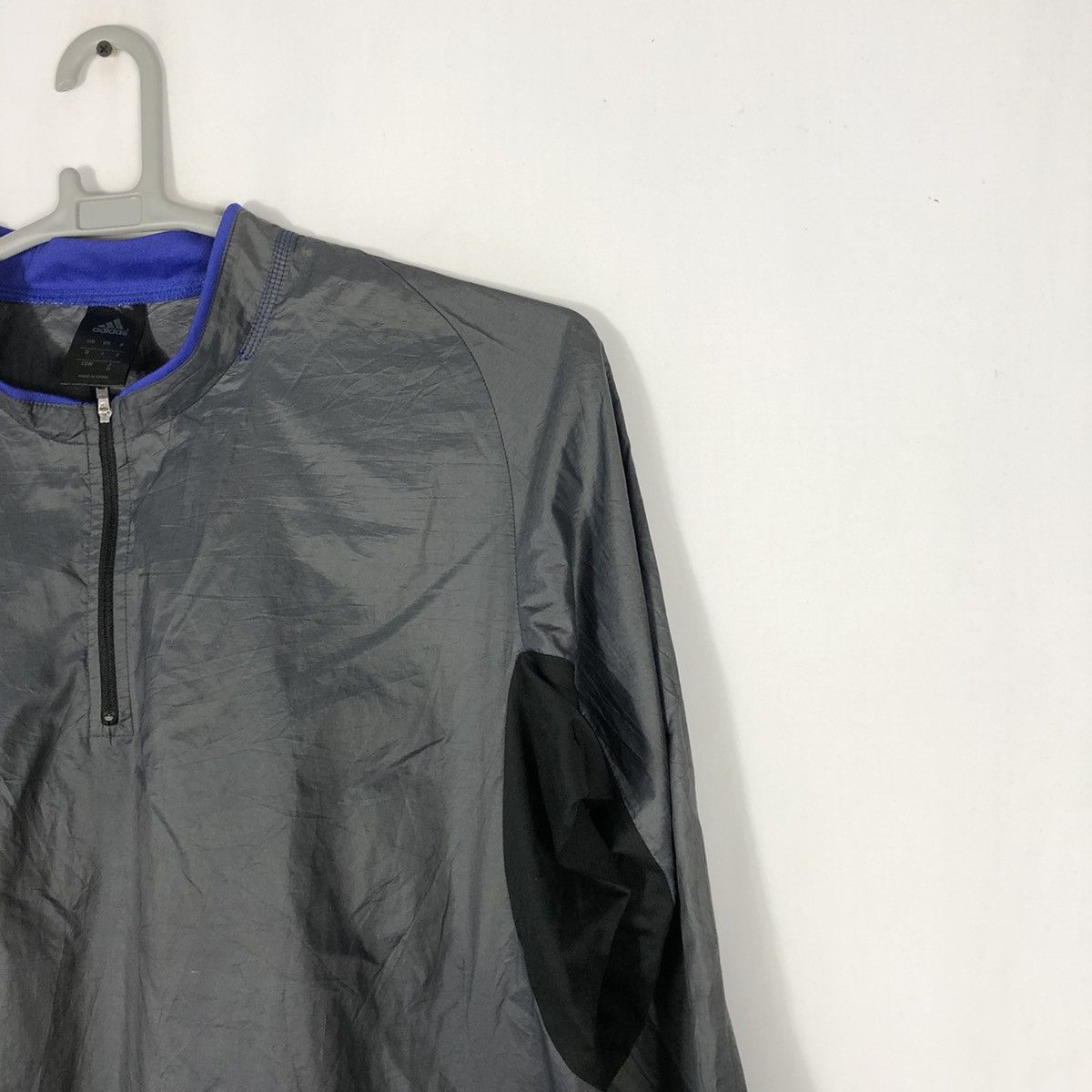 Adidas × Vintage Adidas Half Zipper Training Coach Windbreaker Jersey Size US L / EU 52-54 / 3 - 6 Thumbnail