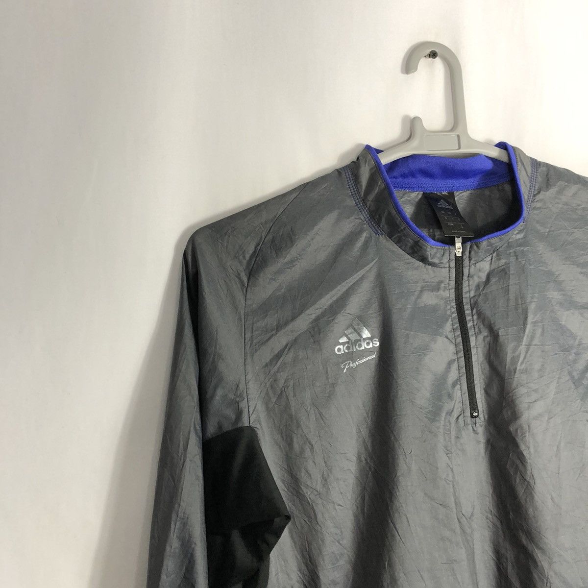 Adidas × Vintage Adidas Half Zipper Training Coach Windbreaker Jersey Size US L / EU 52-54 / 3 - 8 Thumbnail