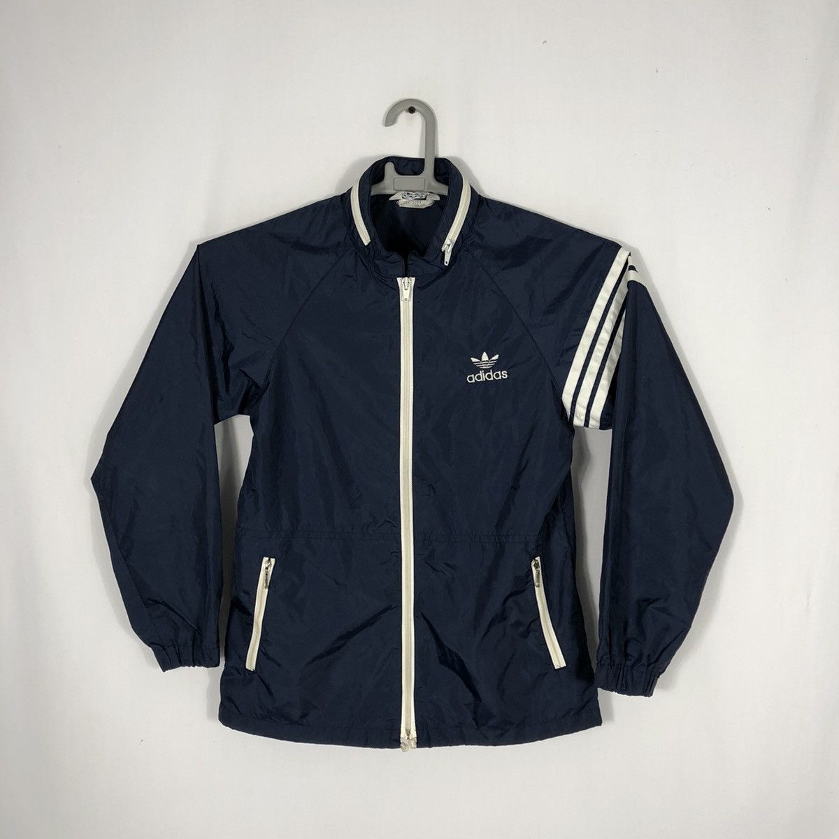 Adidas × Vintage Vintage Adidas Windbreaker Training Coach Hoodie Jacket Size US XXS / EU 40 - 1 Thumbnail