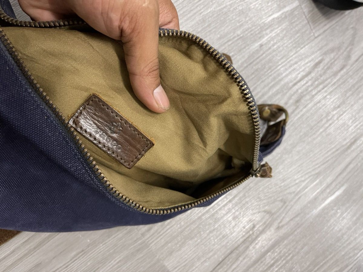 Unisex canvas&leather VASCO japan handmade crossbody bag