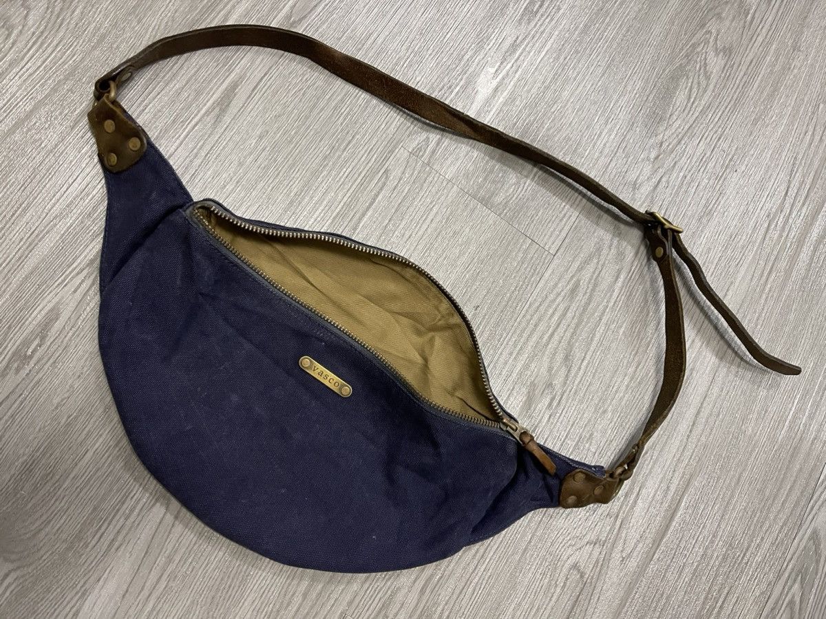 Unisex canvas&leather VASCO japan handmade crossbody bag