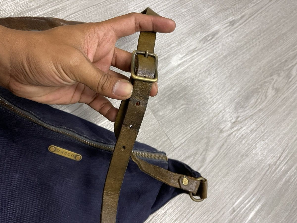 Unisex canvas&leather VASCO japan handmade crossbody bag