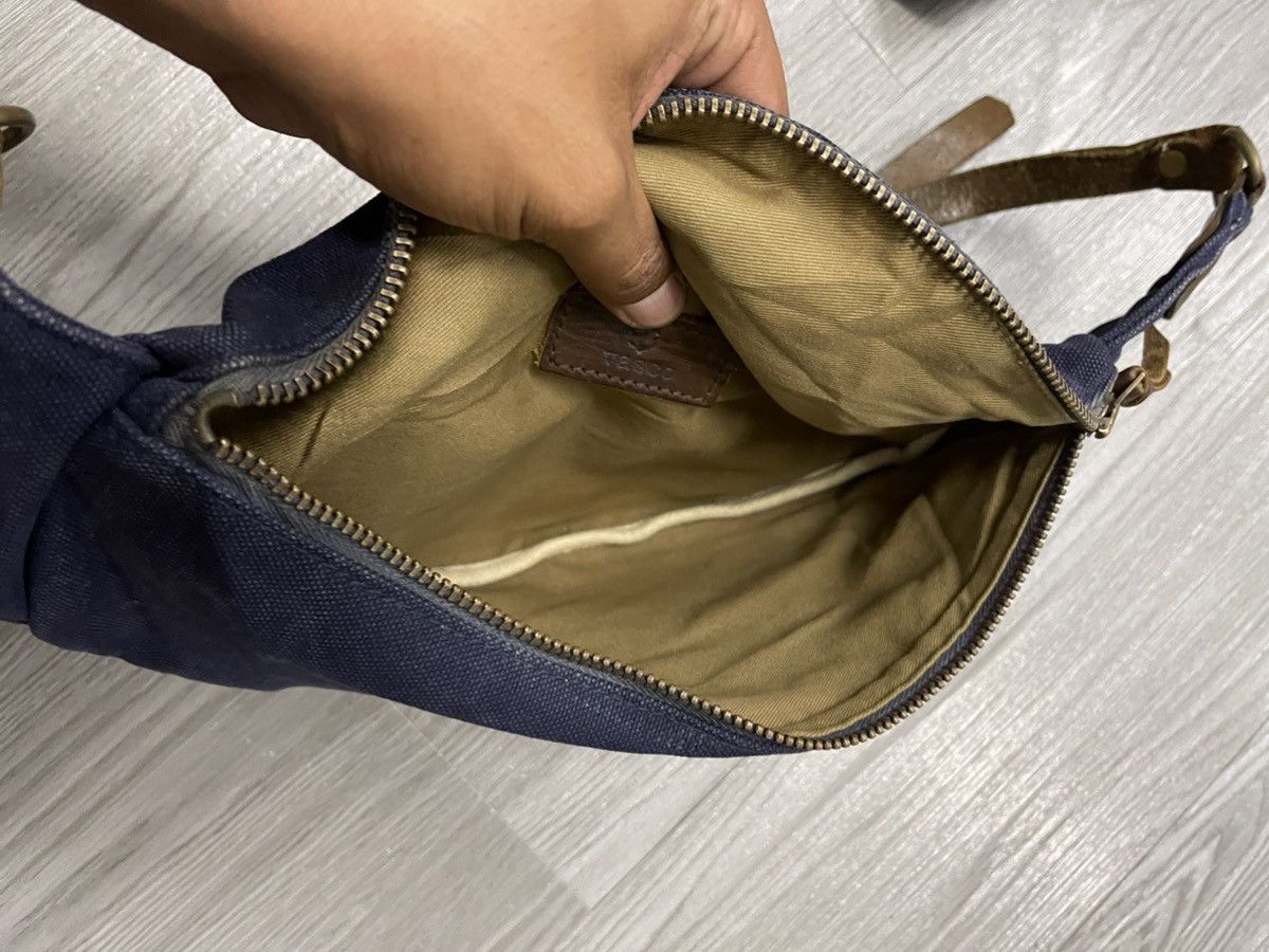 Unisex canvas&leather VASCO japan handmade crossbody bag