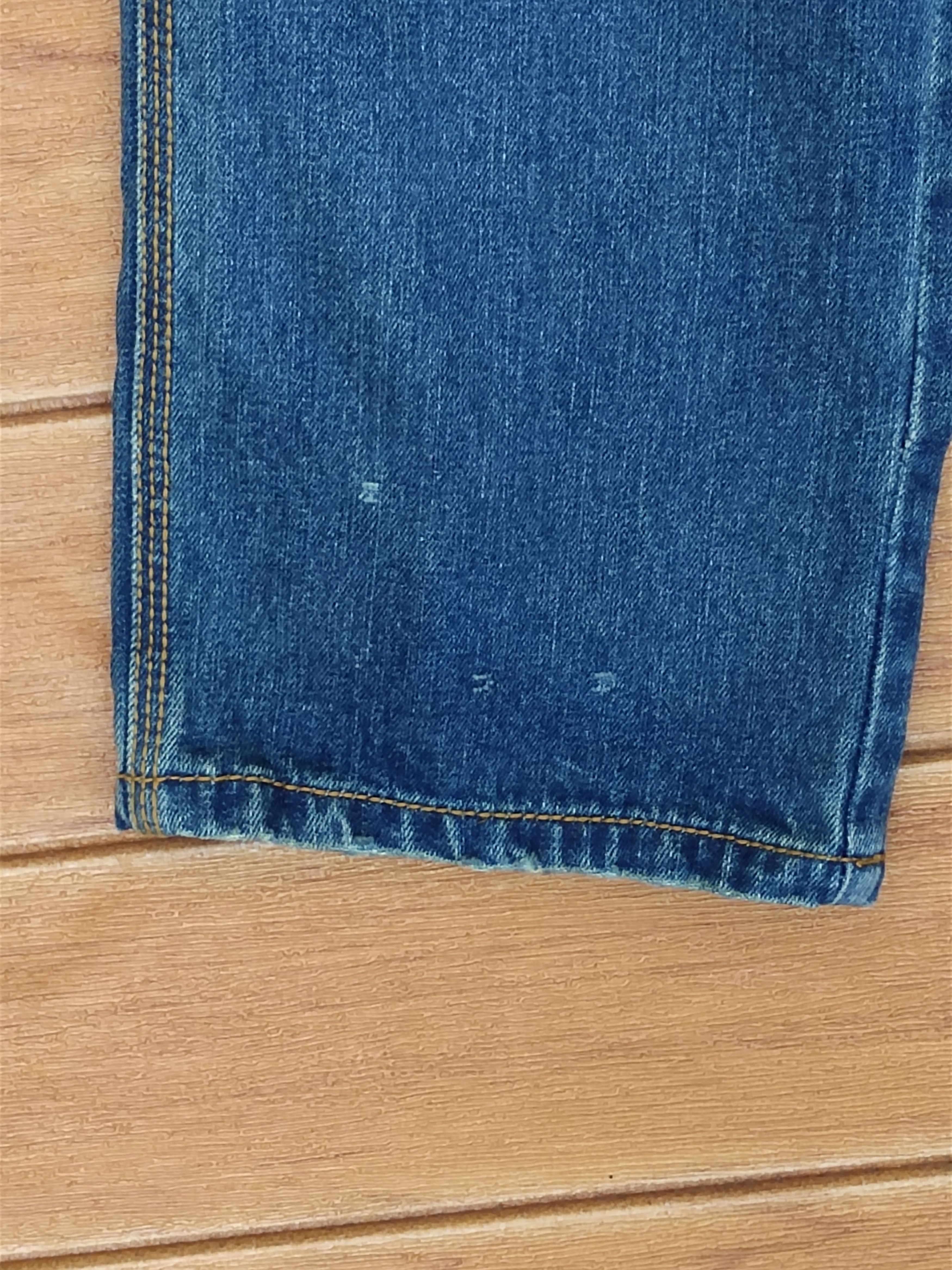 Hysteric Glamour Japanese Jeans Distressed Zig Zag Cargo Denim Pants Size US 31 - 12 Thumbnail