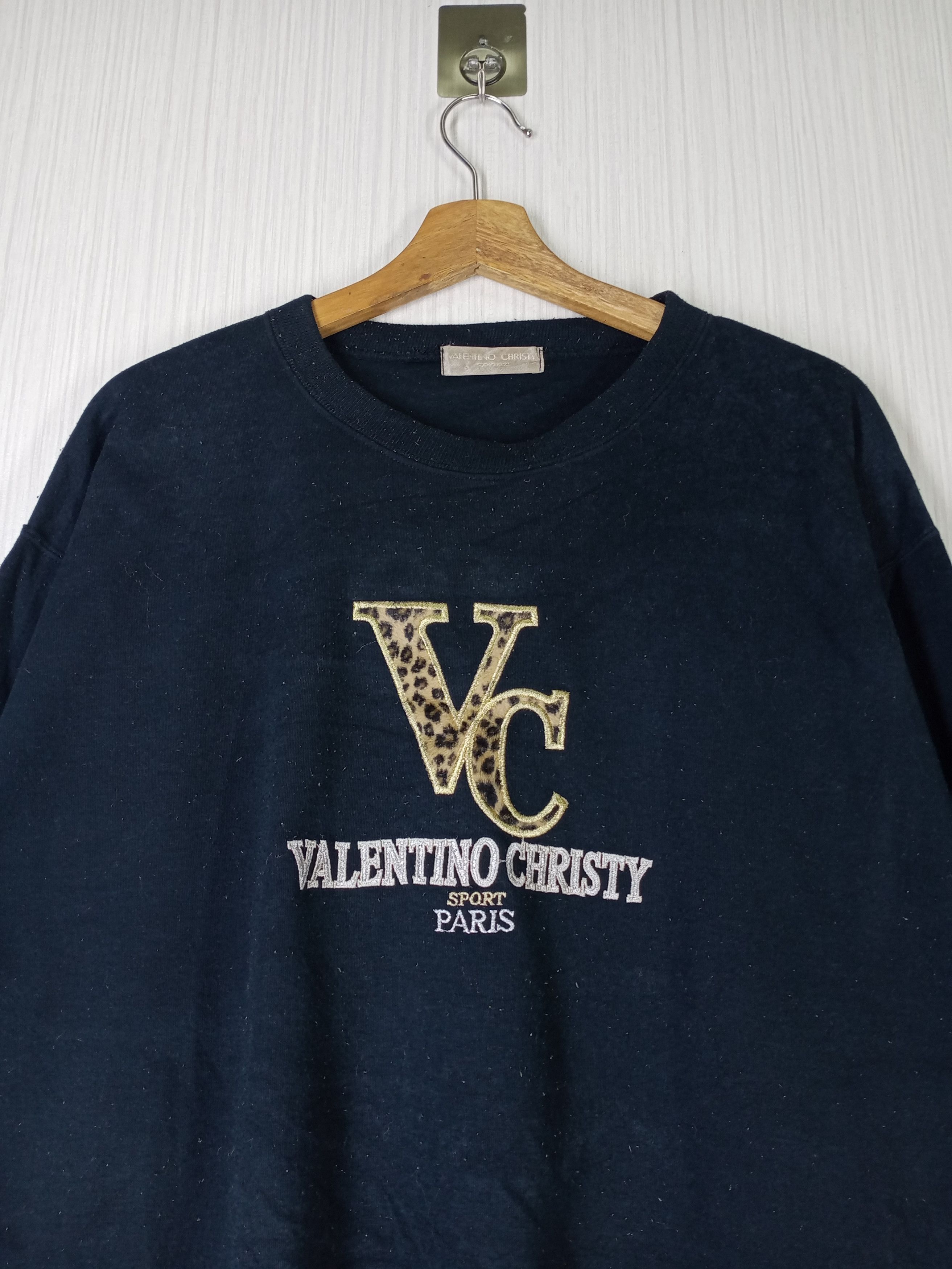 Designer × Valentino × Vintage Rare Vintage Valentino Christy Embroidered Big Logo Size US L / EU 52-54 / 3 - 2 Thumbnail