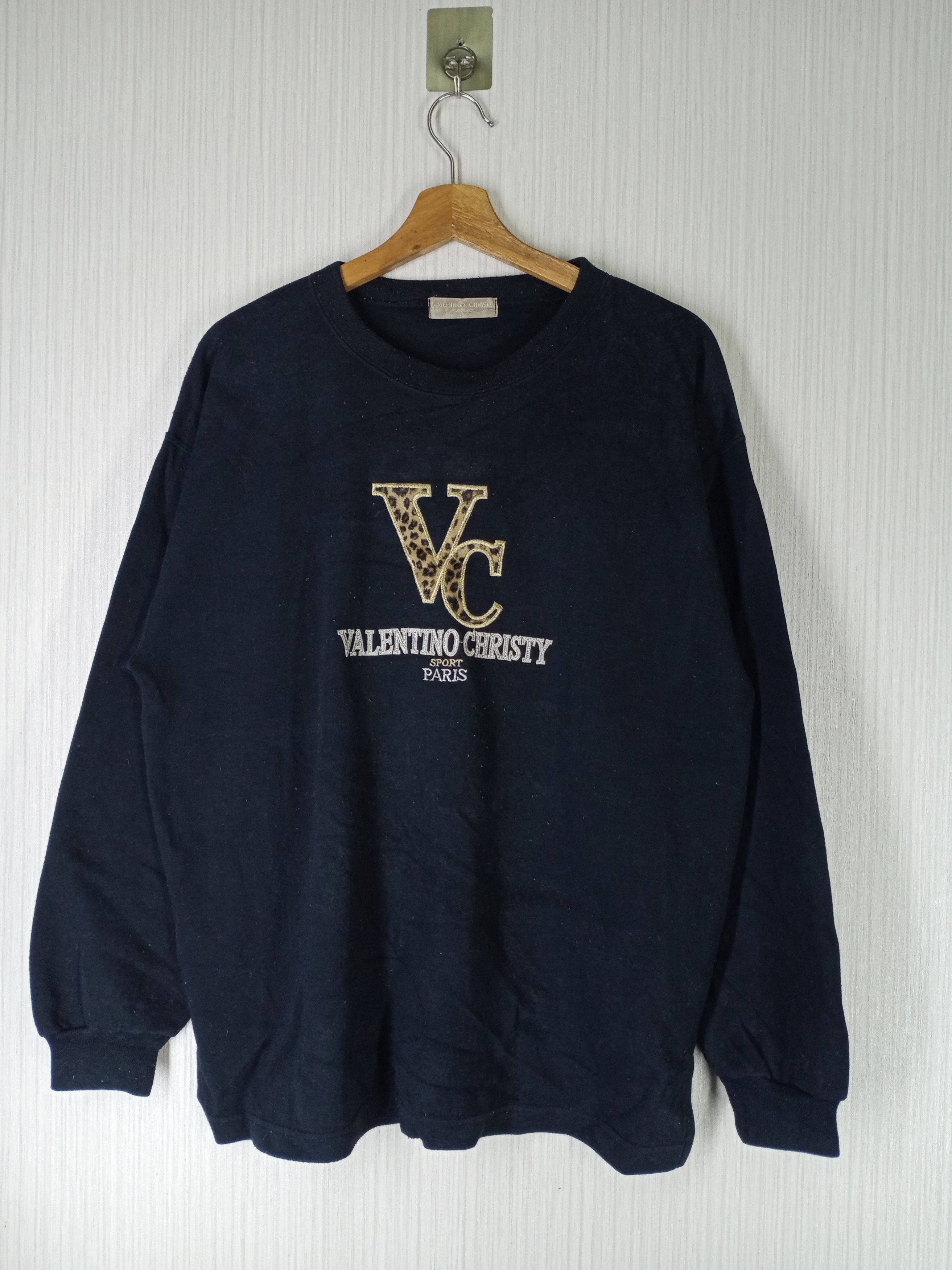 Designer × Valentino × Vintage Rare Vintage Valentino Christy Embroidered Big Logo Size US L / EU 52-54 / 3 - 1 Thumbnail