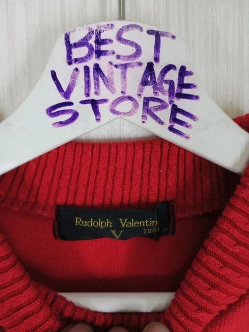 Designer × Valentino × Vintage RARE VINTAGE RUDOLPH VALENTINO EMBROIDERED BIG LOGO Size US M / EU 48-50 / 2 - 2 Thumbnail