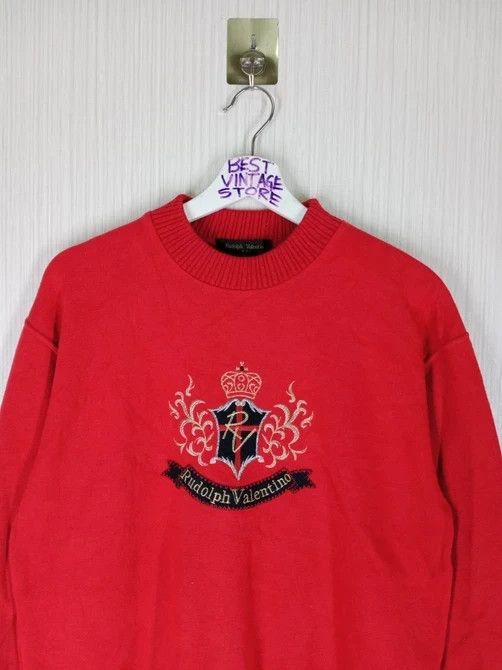 Designer × Valentino × Vintage RARE VINTAGE RUDOLPH VALENTINO EMBROIDERED BIG LOGO Size US M / EU 48-50 / 2 - 1 Thumbnail