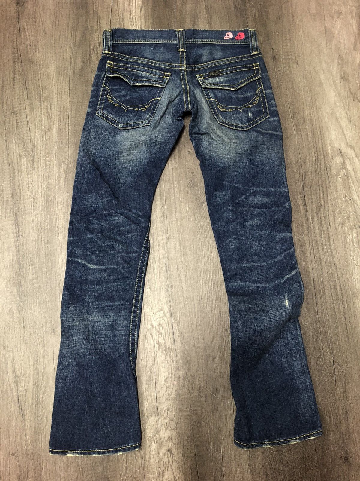 Japanese Brand Vintage Japanese Brand Rodeo Crowns Jeans Skull Design Size 30" / US 8 / IT 44 - 4 Thumbnail