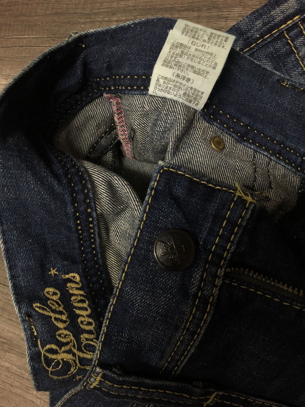 Japanese Brand Vintage Japanese Brand Rodeo Crowns Jeans Skull Design Size 30" / US 8 / IT 44 - 16 Thumbnail