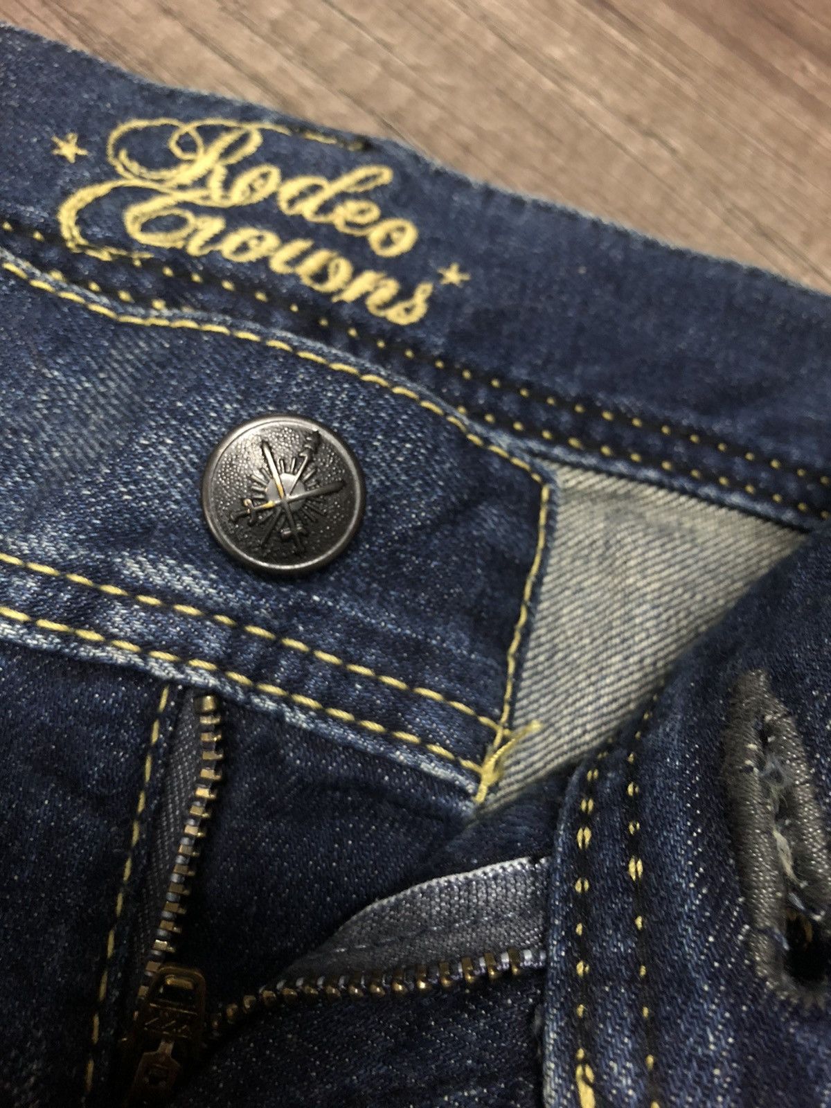 Japanese Brand Vintage Japanese Brand Rodeo Crowns Jeans Skull Design Size 30" / US 8 / IT 44 - 17 Thumbnail