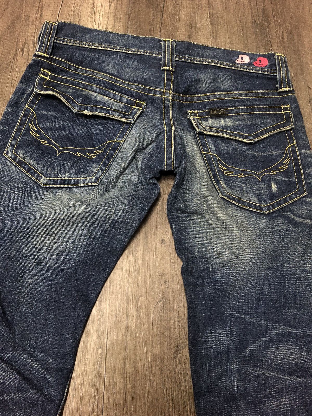Japanese Brand Vintage Japanese Brand Rodeo Crowns Jeans Skull Design Size 30" / US 8 / IT 44 - 1 Thumbnail