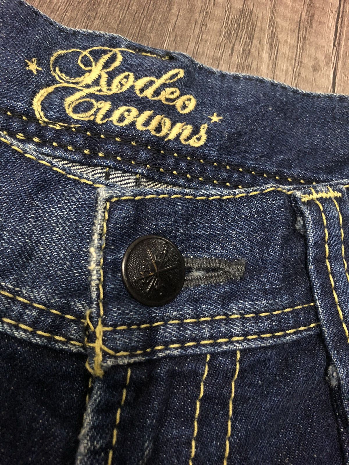 Japanese Brand Vintage Japanese Brand Rodeo Crowns Jeans Skull Design Size 30" / US 8 / IT 44 - 9 Thumbnail