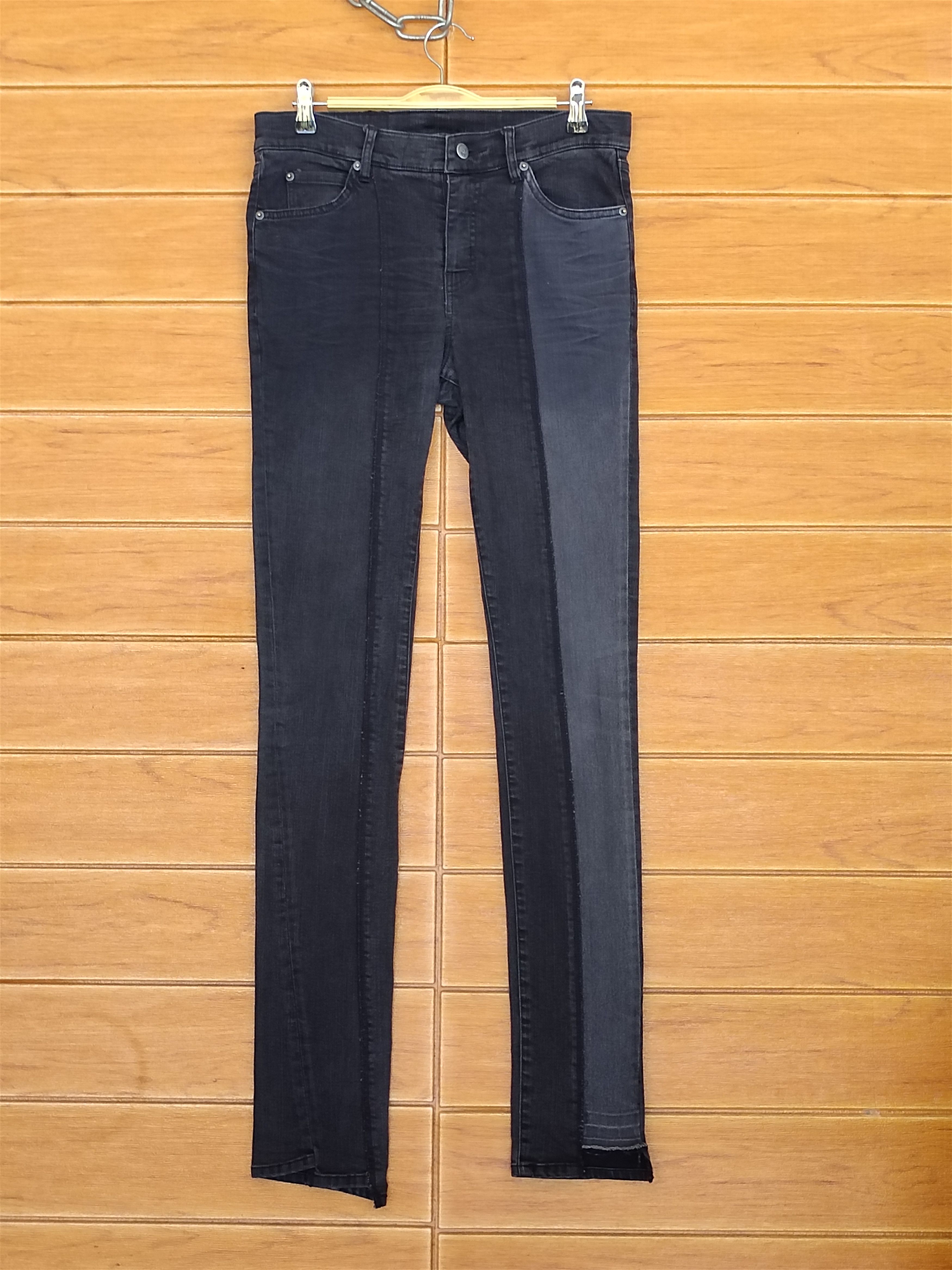 Hysteric Glamour Cheap Monday Tight Twisted Skinny Black 2004 Denim Pants Size US 28 / EU 44 - 3 Thumbnail