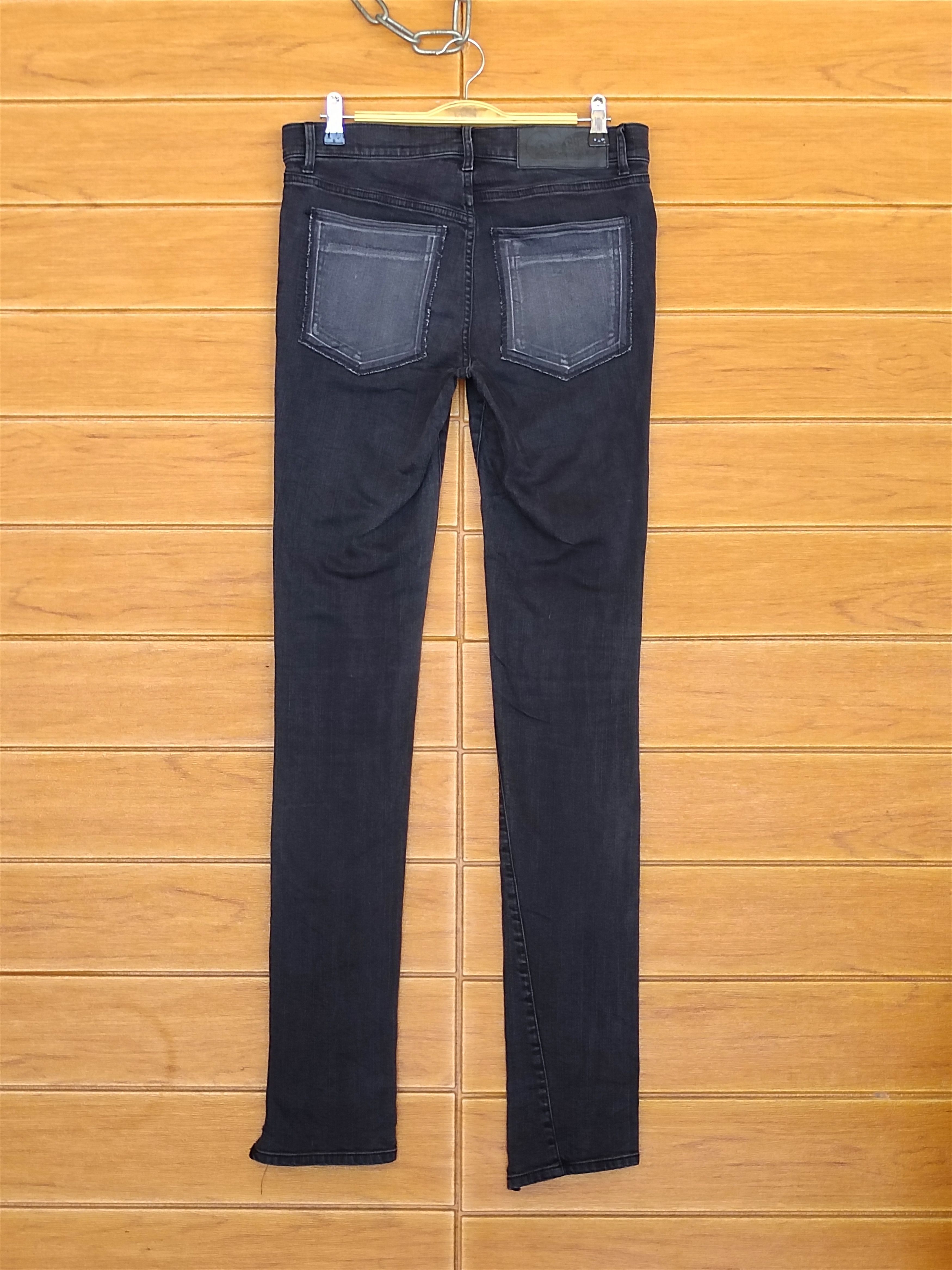 Hysteric Glamour Cheap Monday Tight Twisted Skinny Black 2004 Denim Pants Size US 28 / EU 44 - 9 Thumbnail